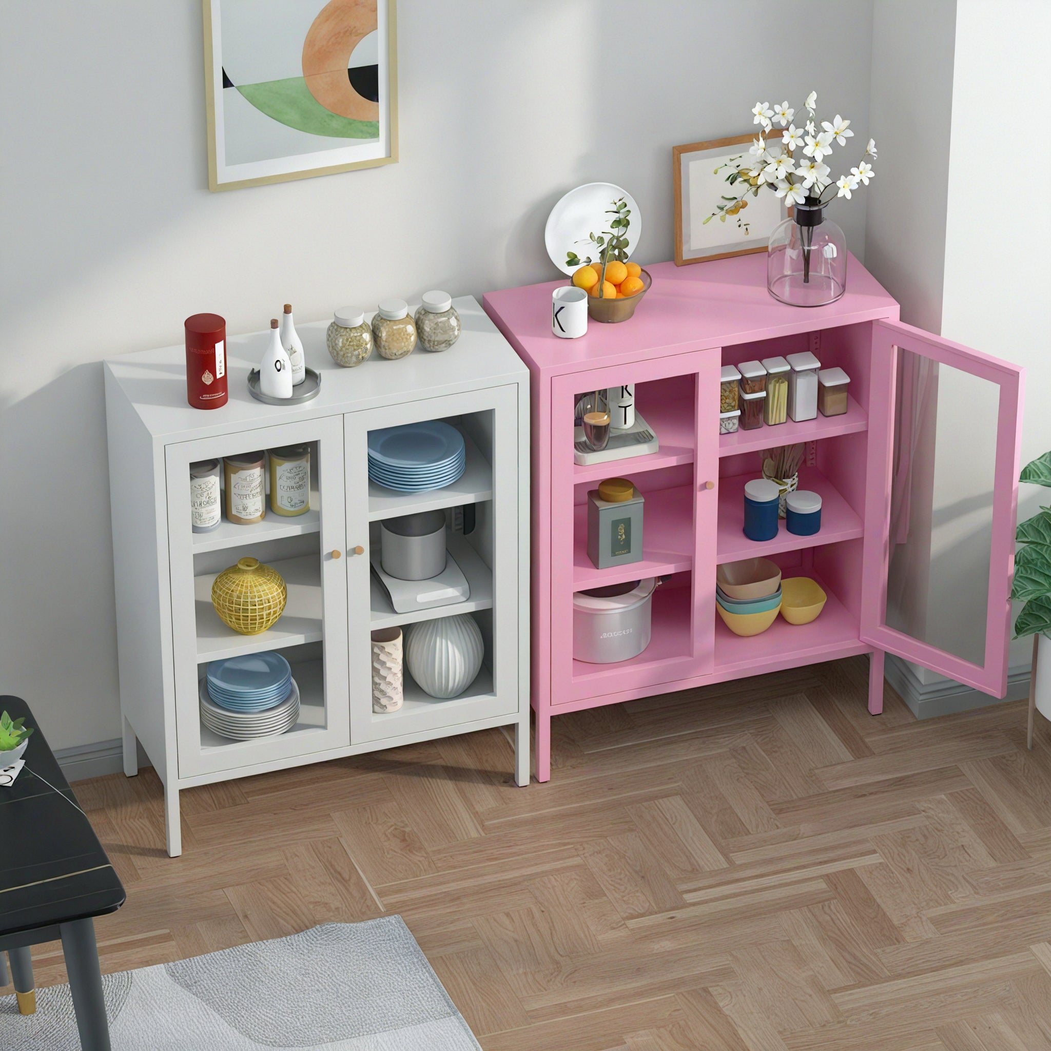 AesCraft Sideboard Storage Metal Locker Aescraft