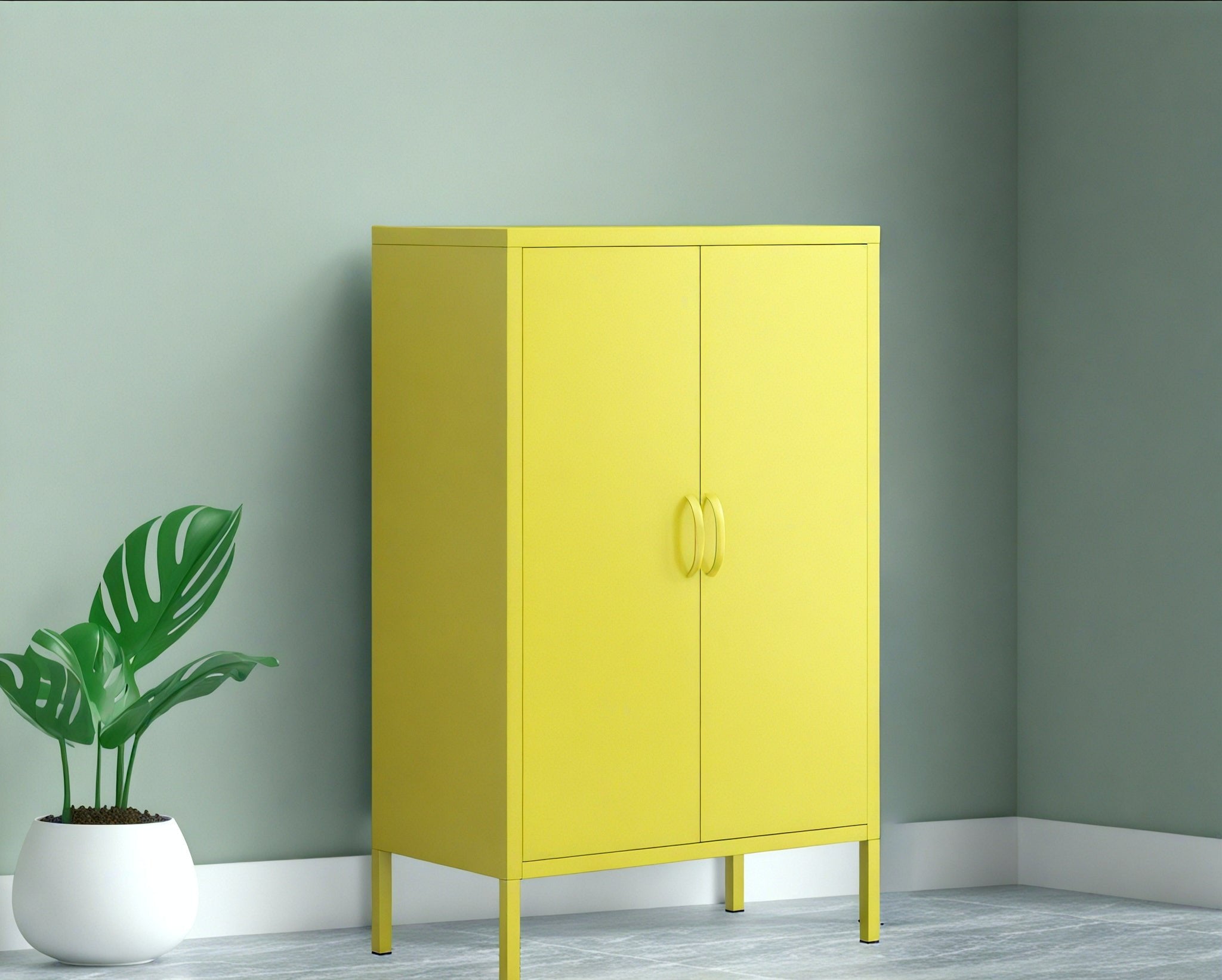 Aescraft Hue Haven Locker Aescraft Yellow-Vertical Door