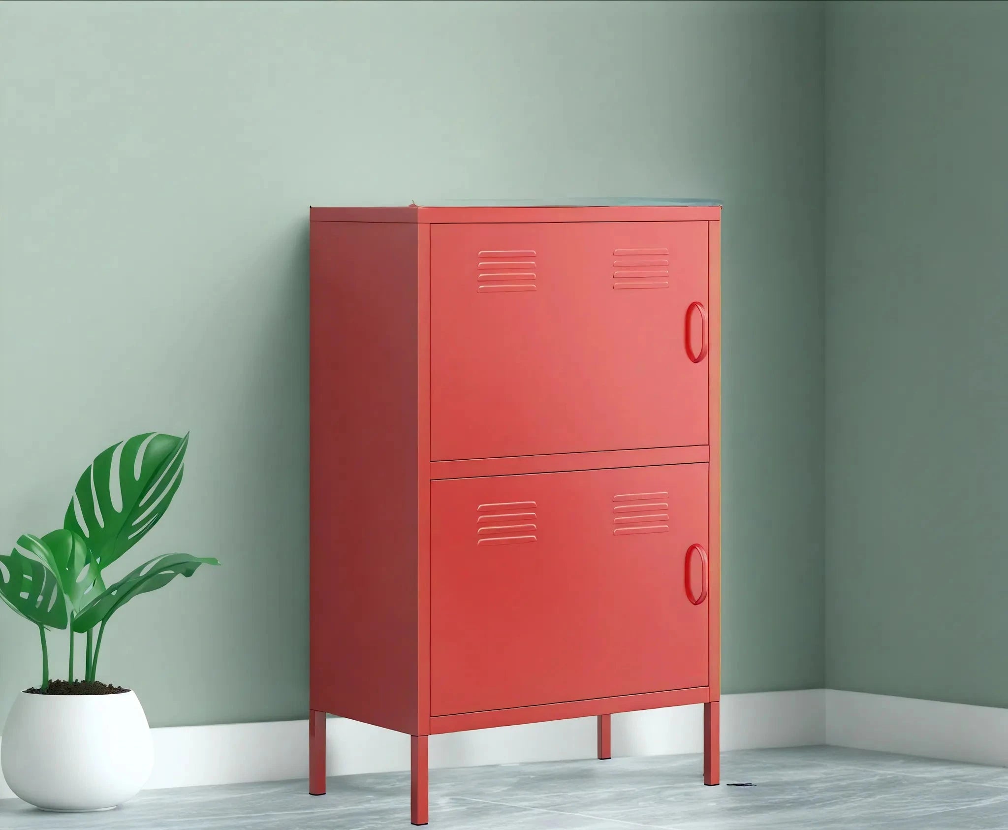 Aescraft Hue Haven Locker Aescraft Red-Horizontal Door
