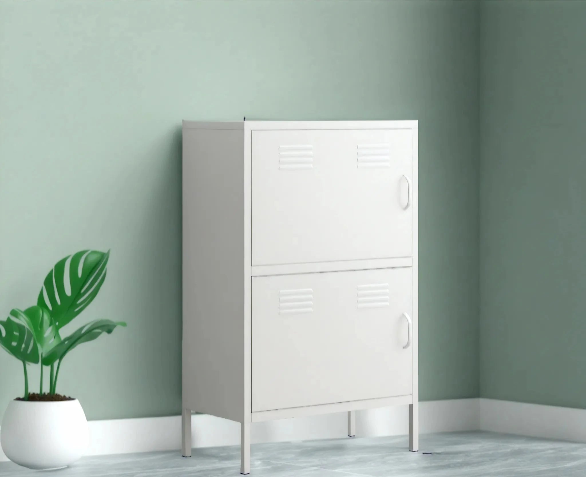 Aescraft Hue Haven Locker Aescraft White-Horizontal Door