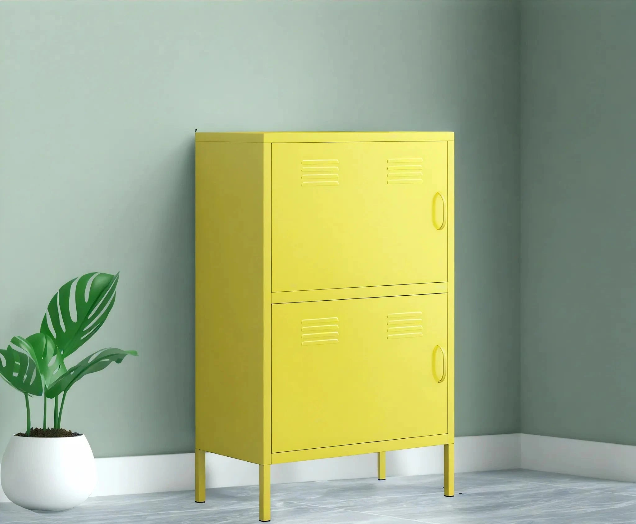 Aescraft Hue Haven Locker Aescraft Yellow-Horizontal Door