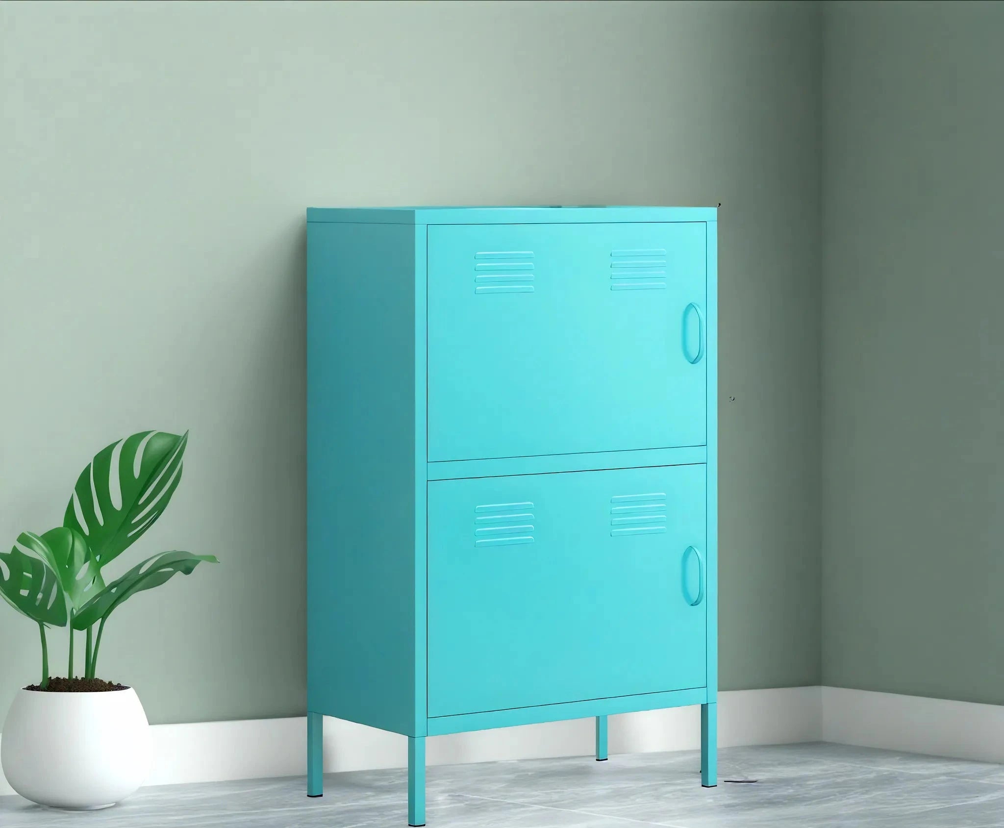 Aescraft Hue Haven Locker Aescraft Blue-Horizontal Door