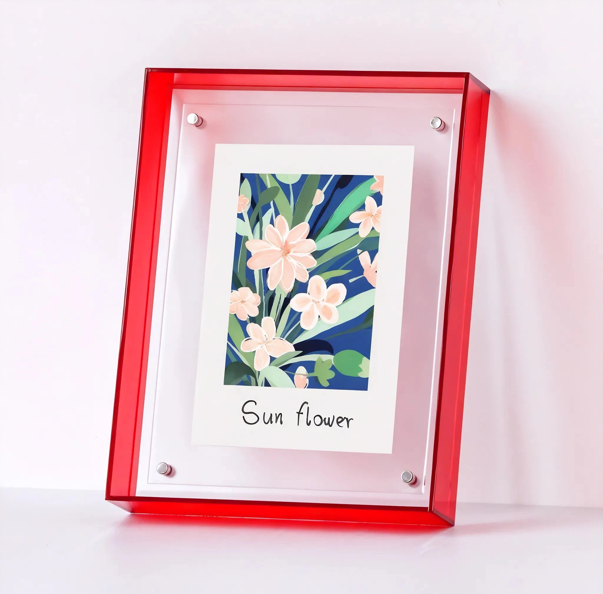 Artful Acrylic: Display & Serve in Style  Aescraft Burgundy 21cm*30cm - (A)