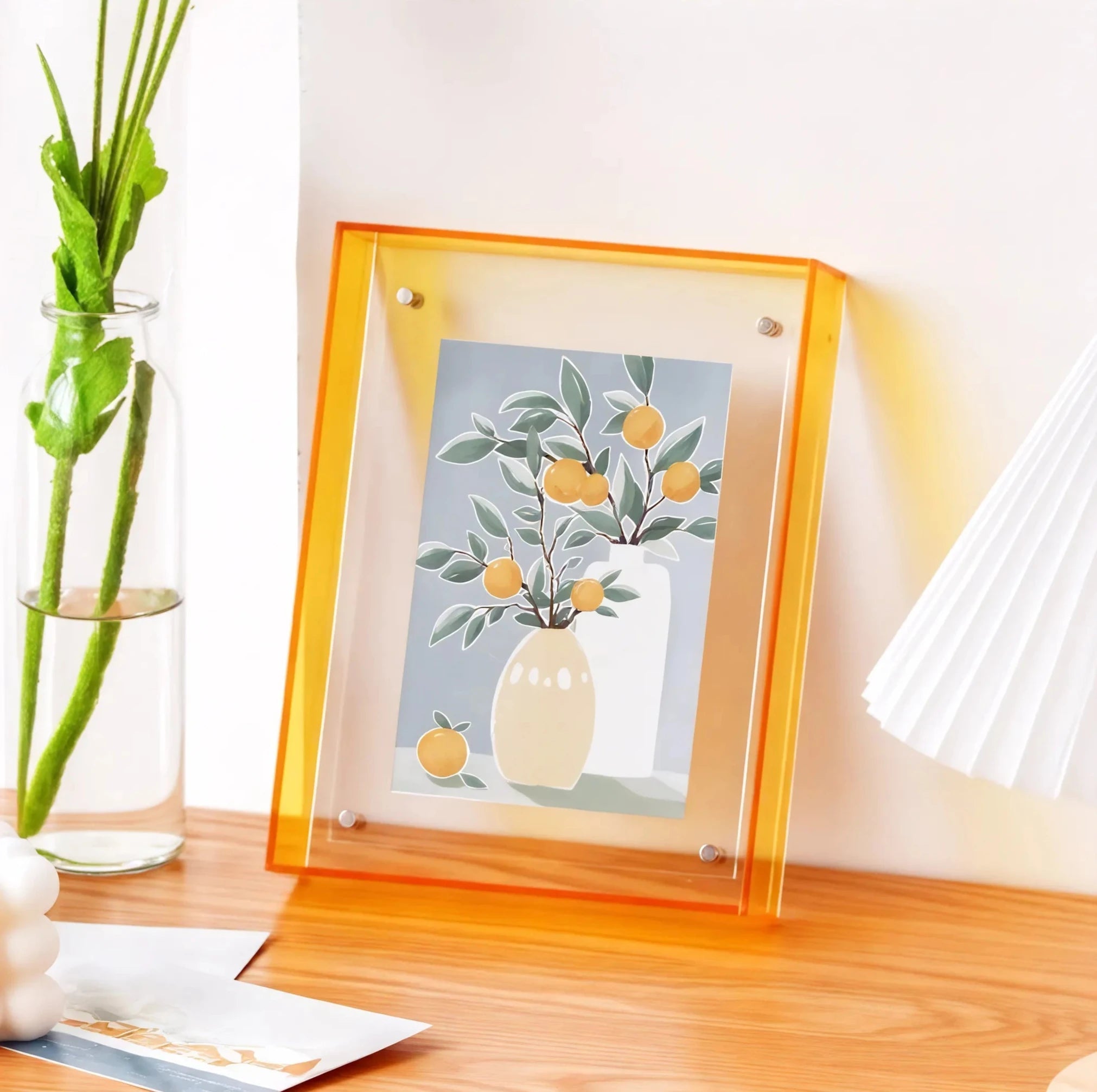 Artful Acrylic: Display & Serve in Style  Aescraft Sunset Orange 21cm*30cm - (A)