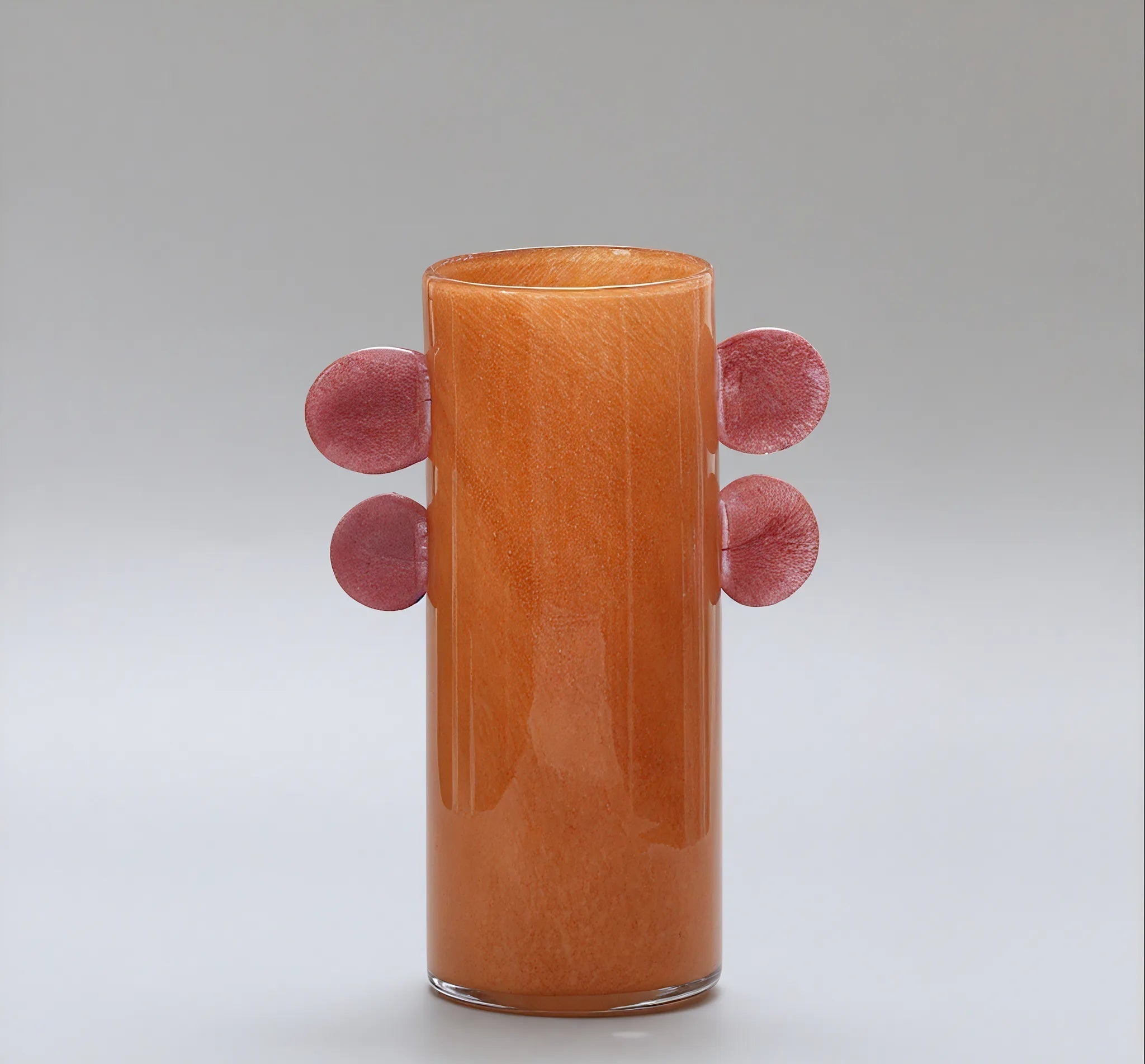 Artisanal Glass Vase Aescraft Orange