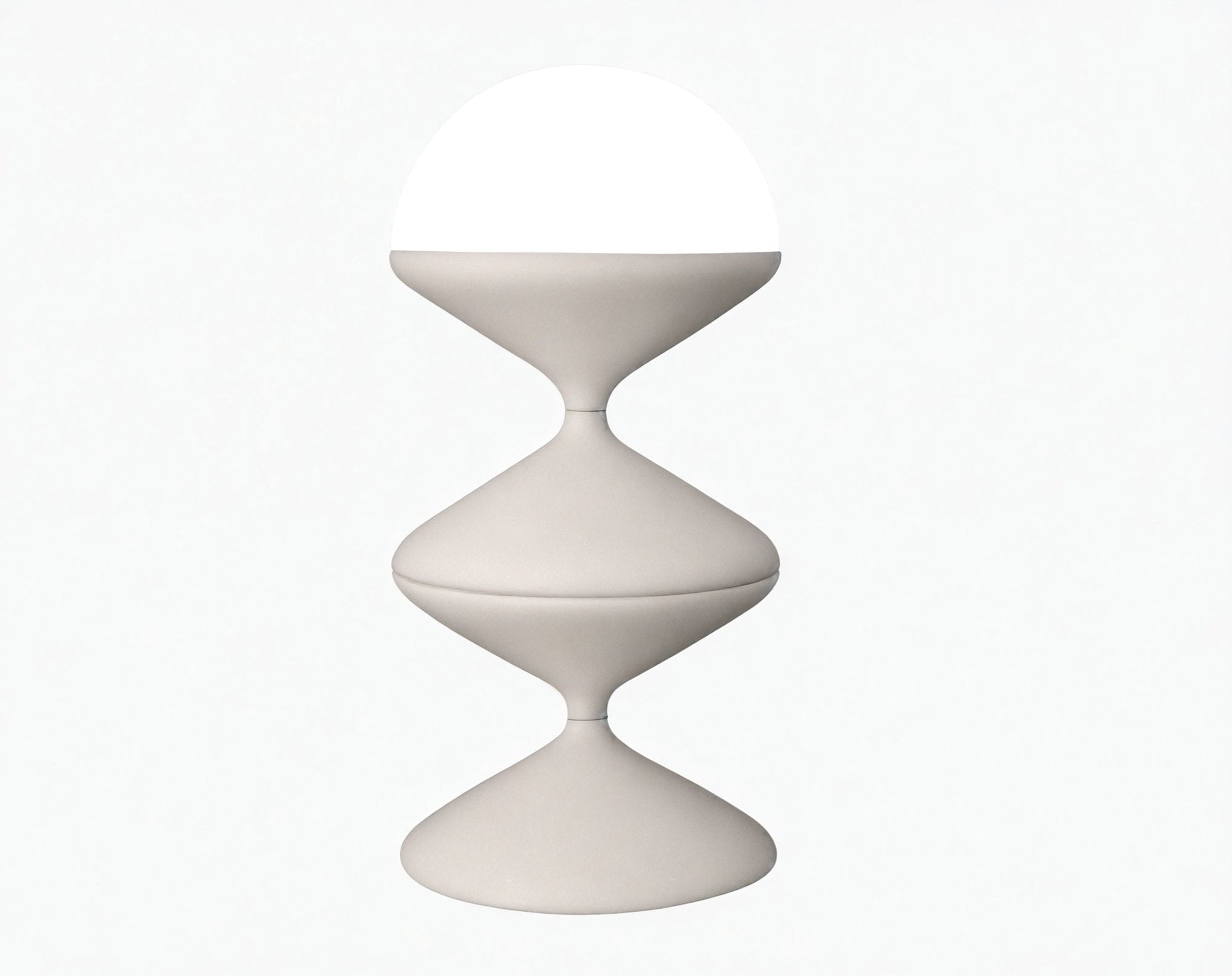 Aurora Hourglass Lamp  Aescraft White Table Lamp Remote Control/Stepless Dimming US