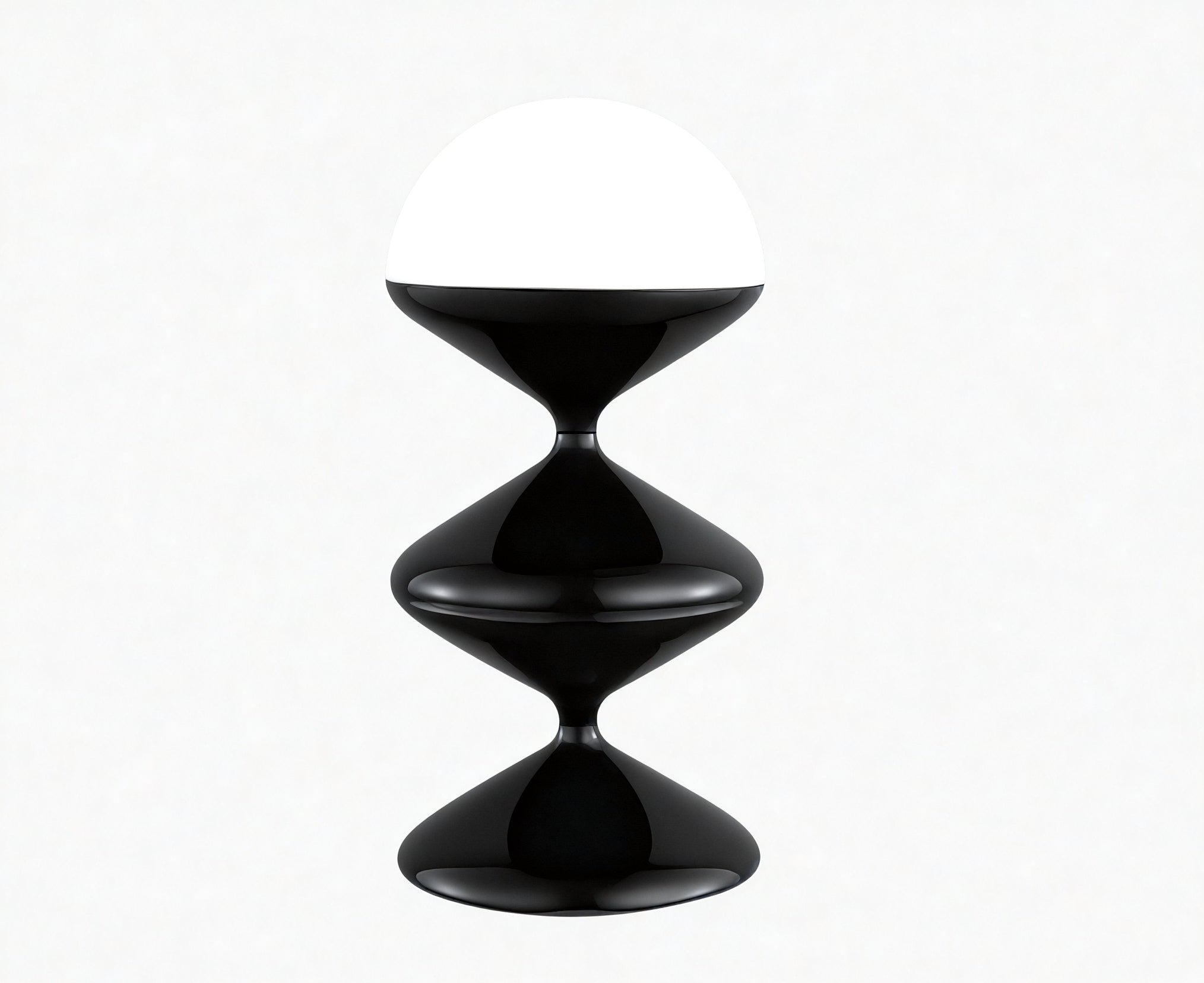 Aurora Hourglass Lamp  Aescraft Black Table Lamp Remote Control/Stepless Dimming US