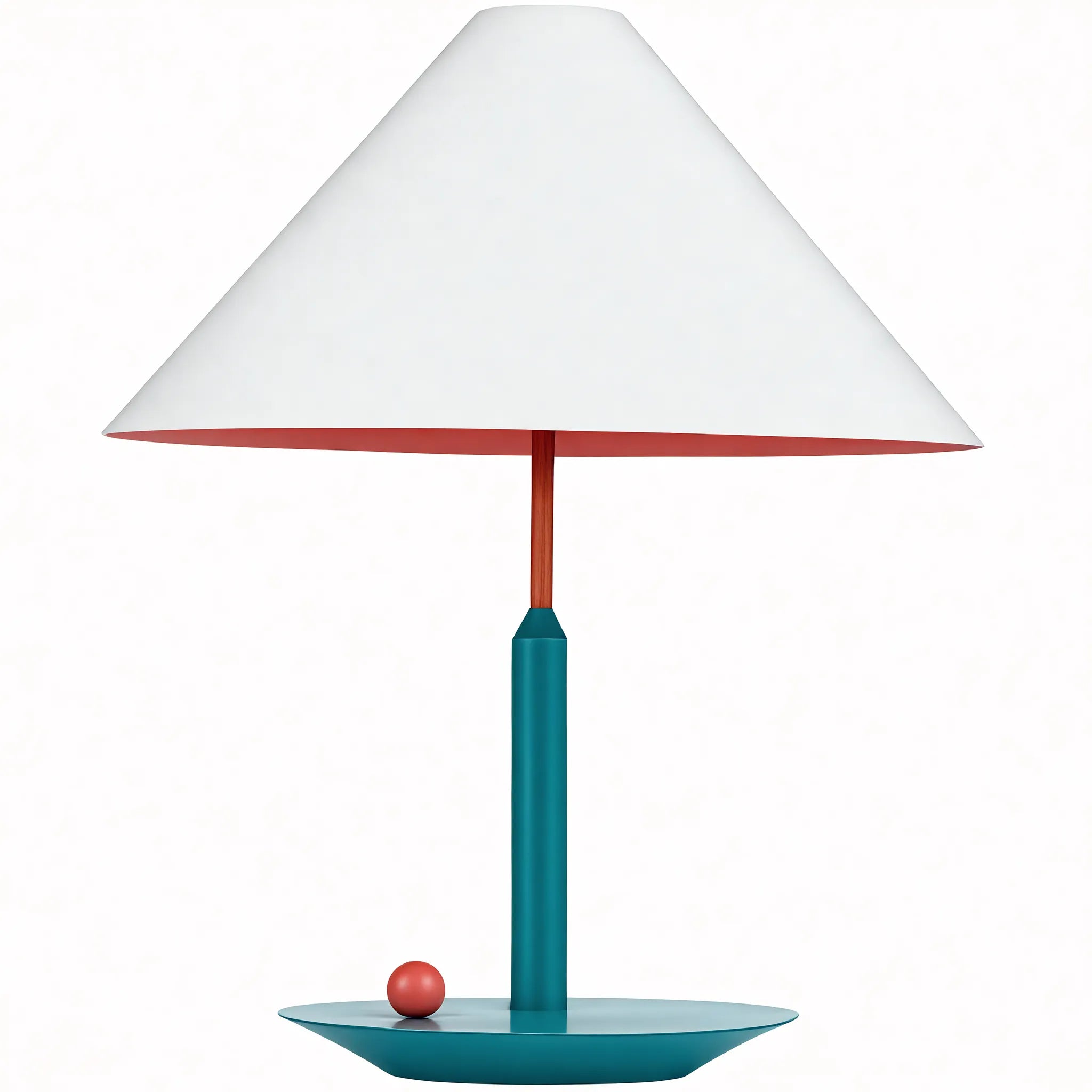 Bauhaus Table Lamp – Chromatic Harmony in Green, Functional Art Decor Aescraft