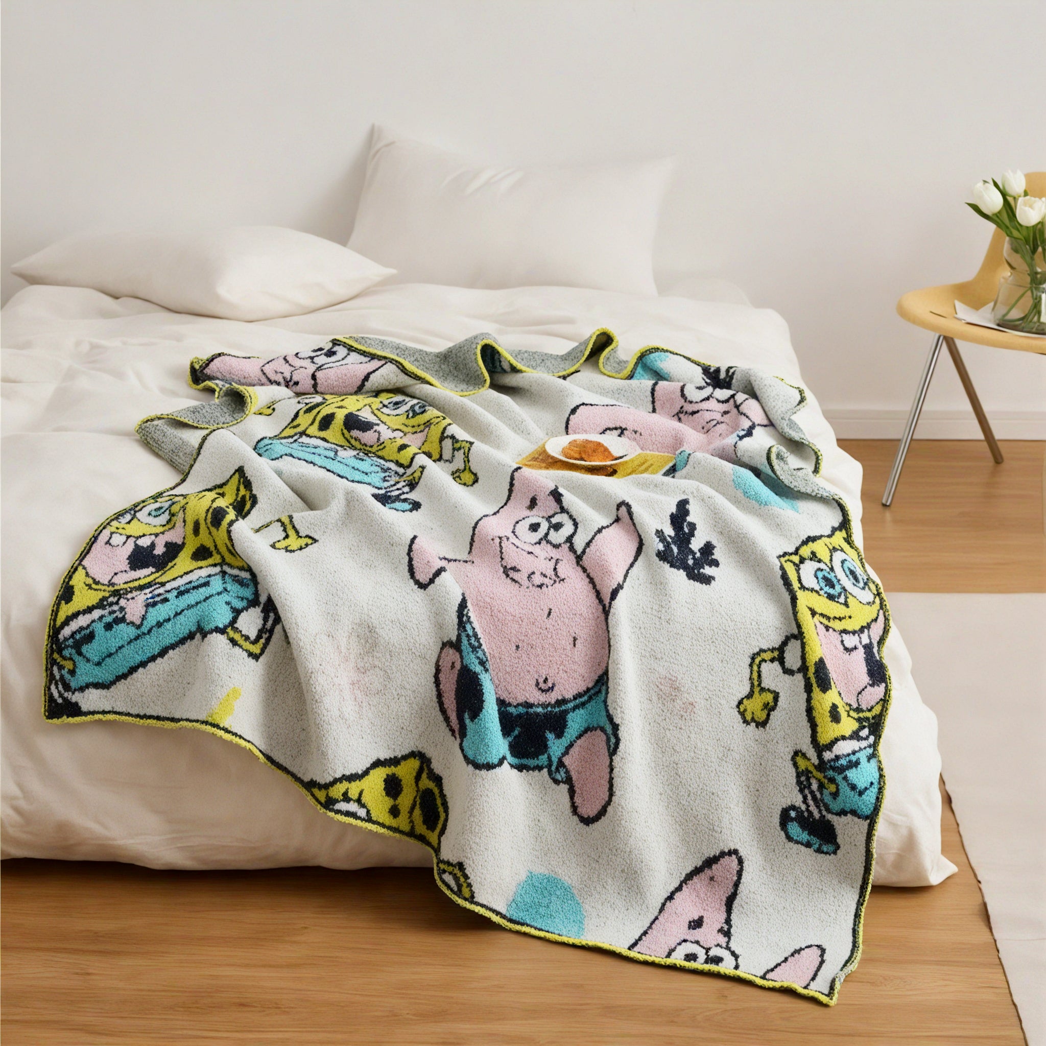 Bikini Bottom Throw Blanket Aescraft