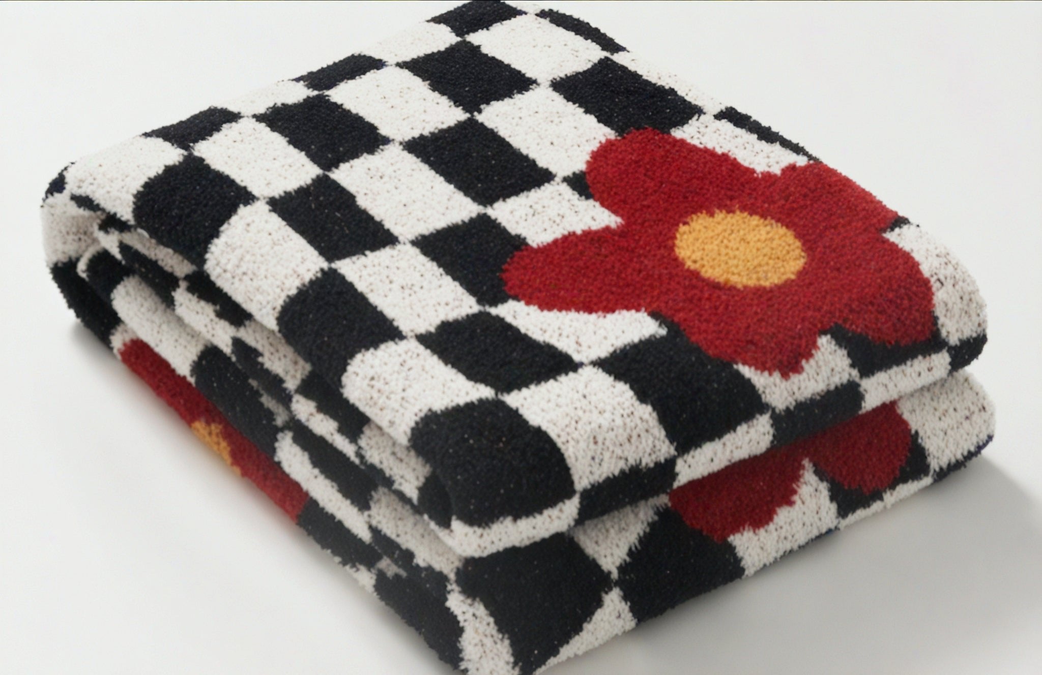 Bloom & Checkerboard Throw Aescraft