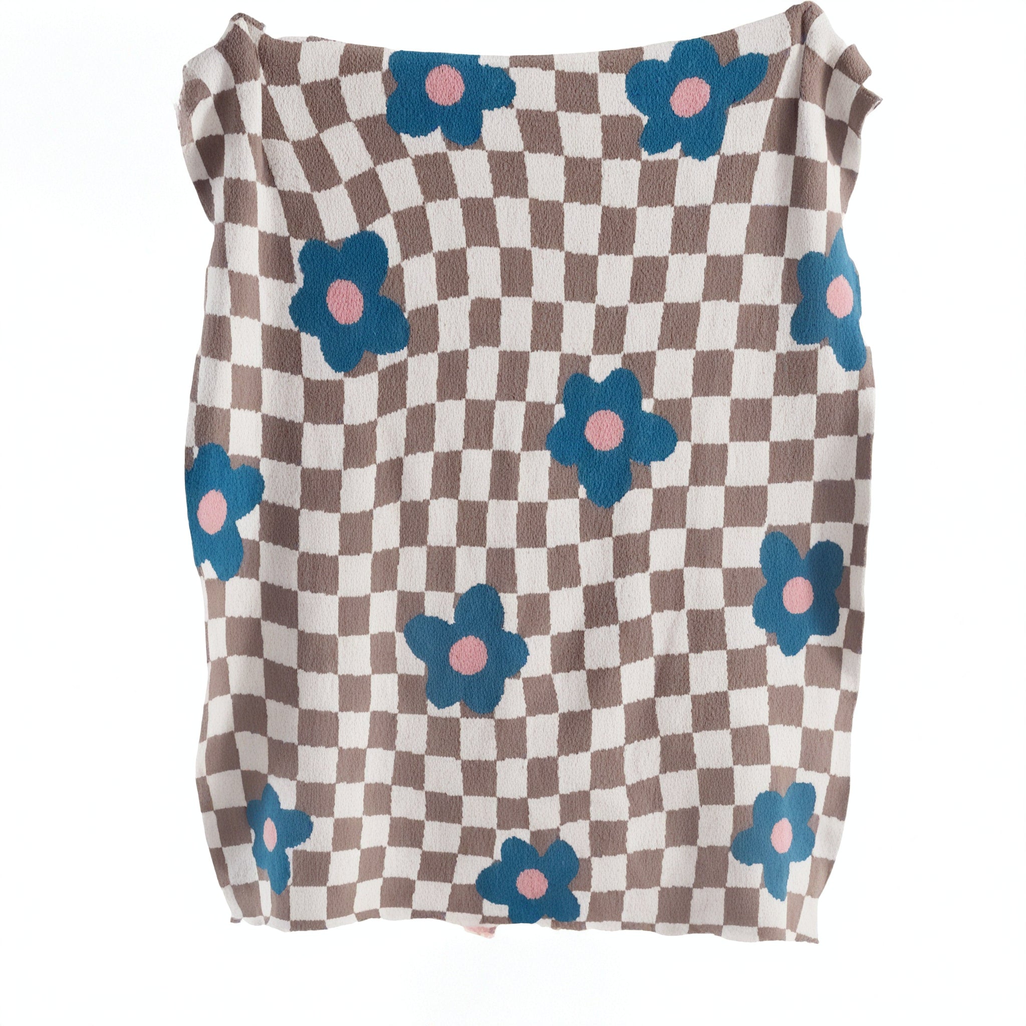 Bloom & Checkerboard Throw Aescraft