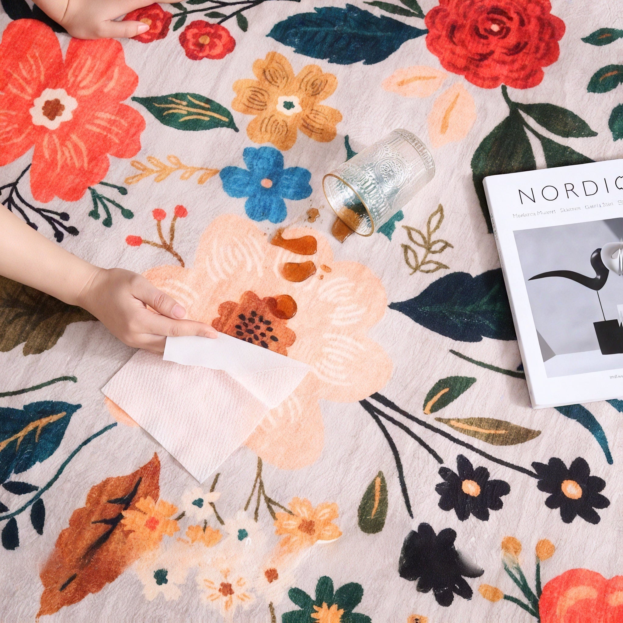 Bloomscape Rug – A Floral Oasis for Any Space Aescraft