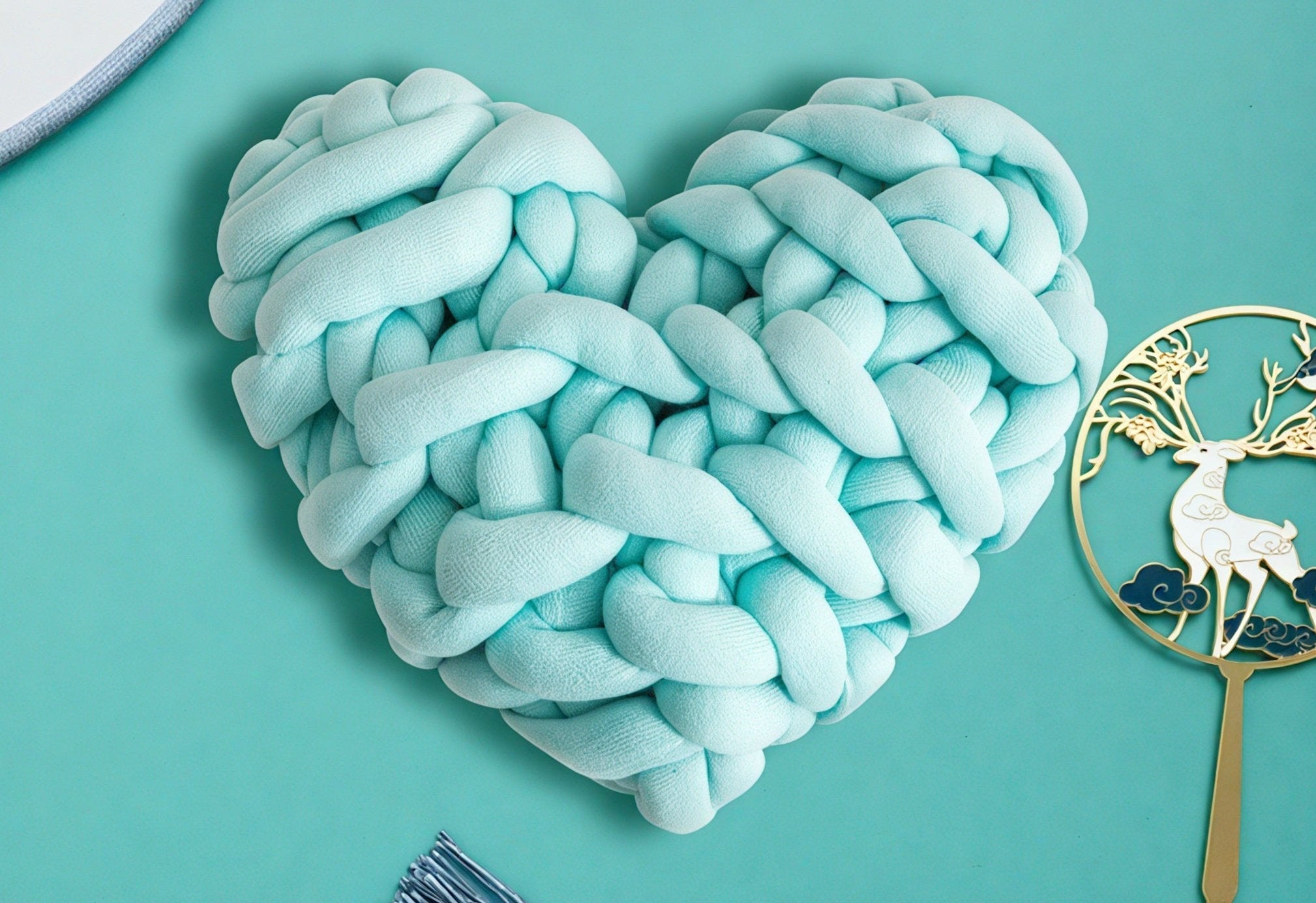 Braided Love Valentine Cushion Aescraft