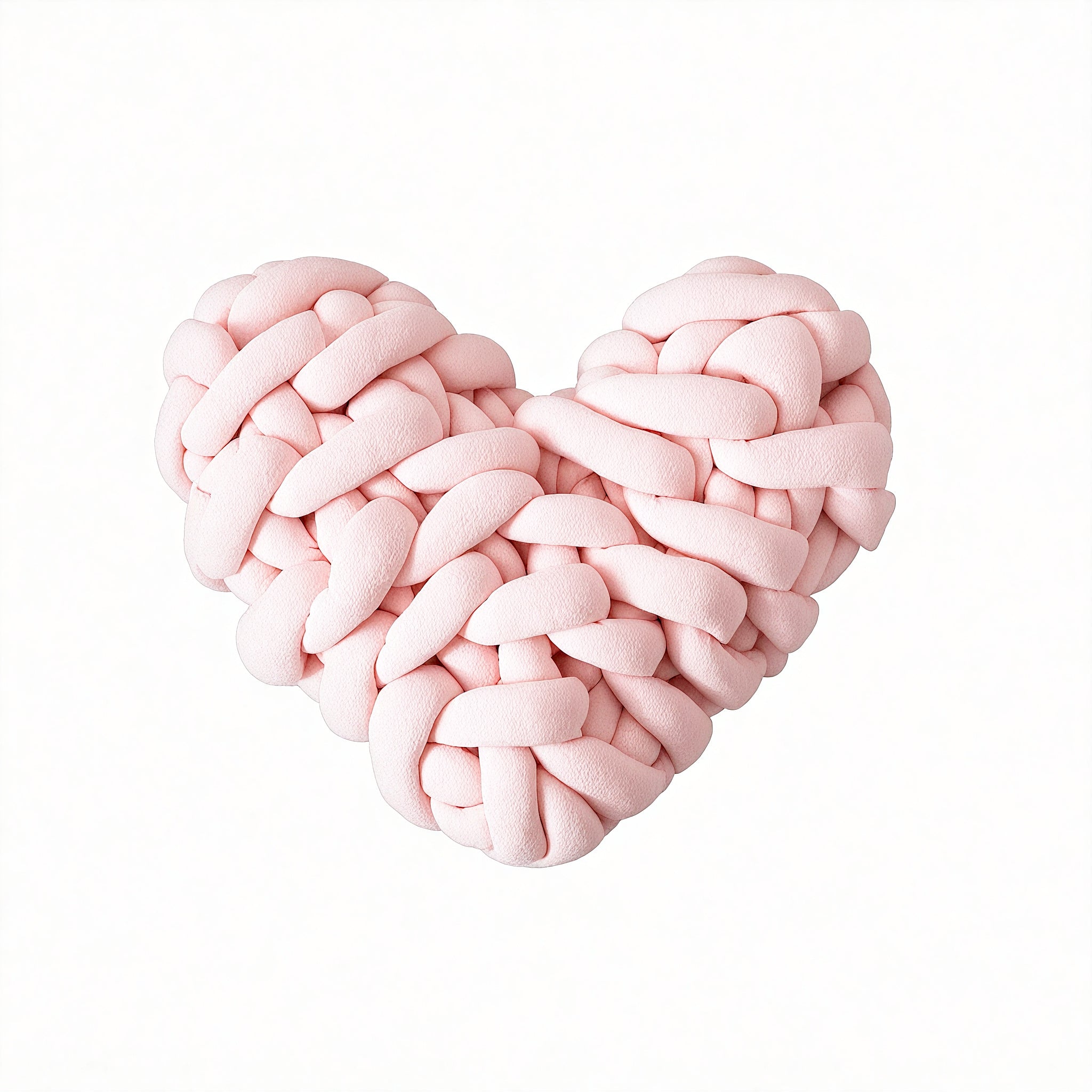 Braided Love Valentine Cushion Aescraft Pink 28*27CM