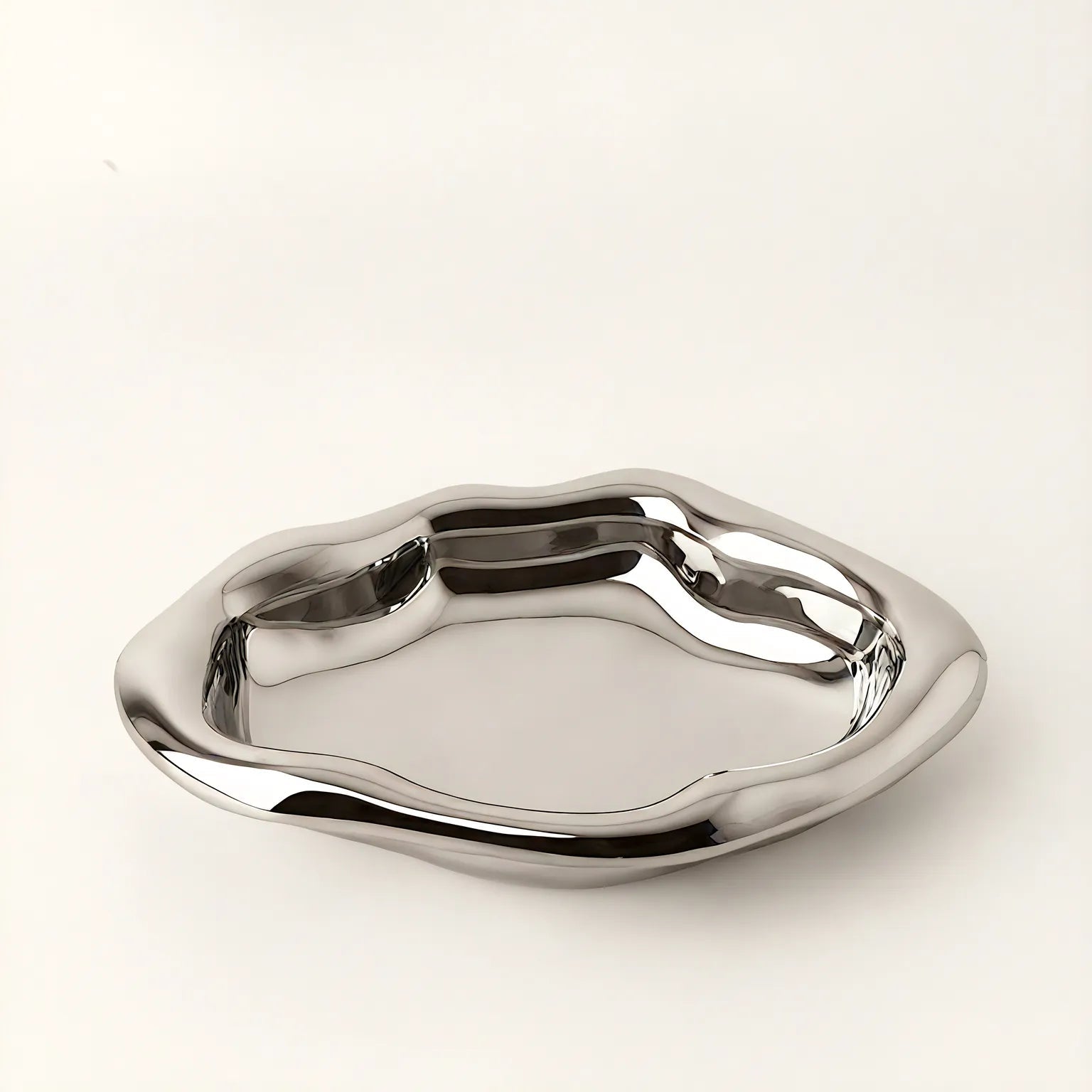 Ceramic Tray Set Aescraft Silver-Large