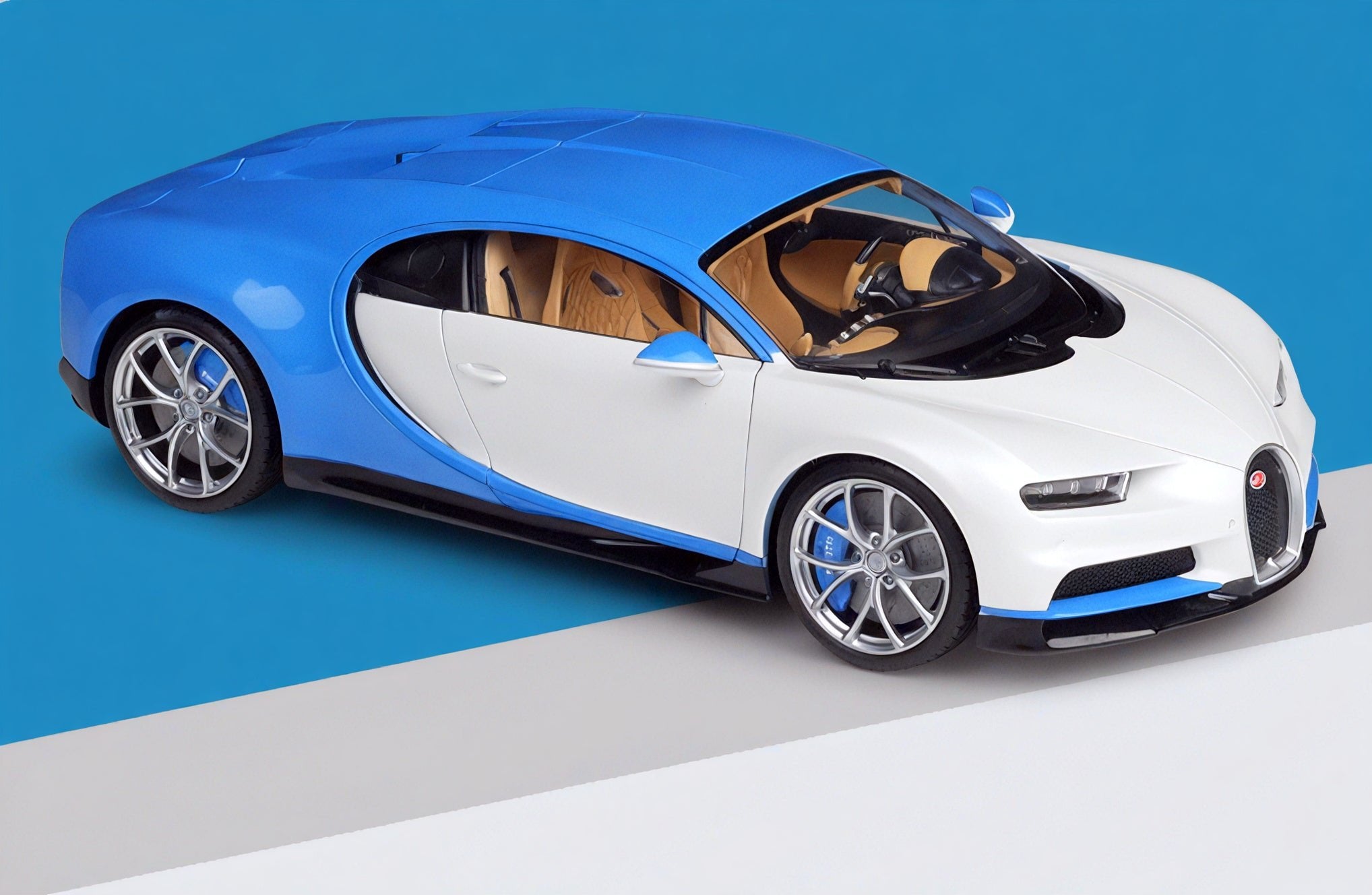 Chiron Dreams - 1:18 Bugatti Chiron Model Aescraft White