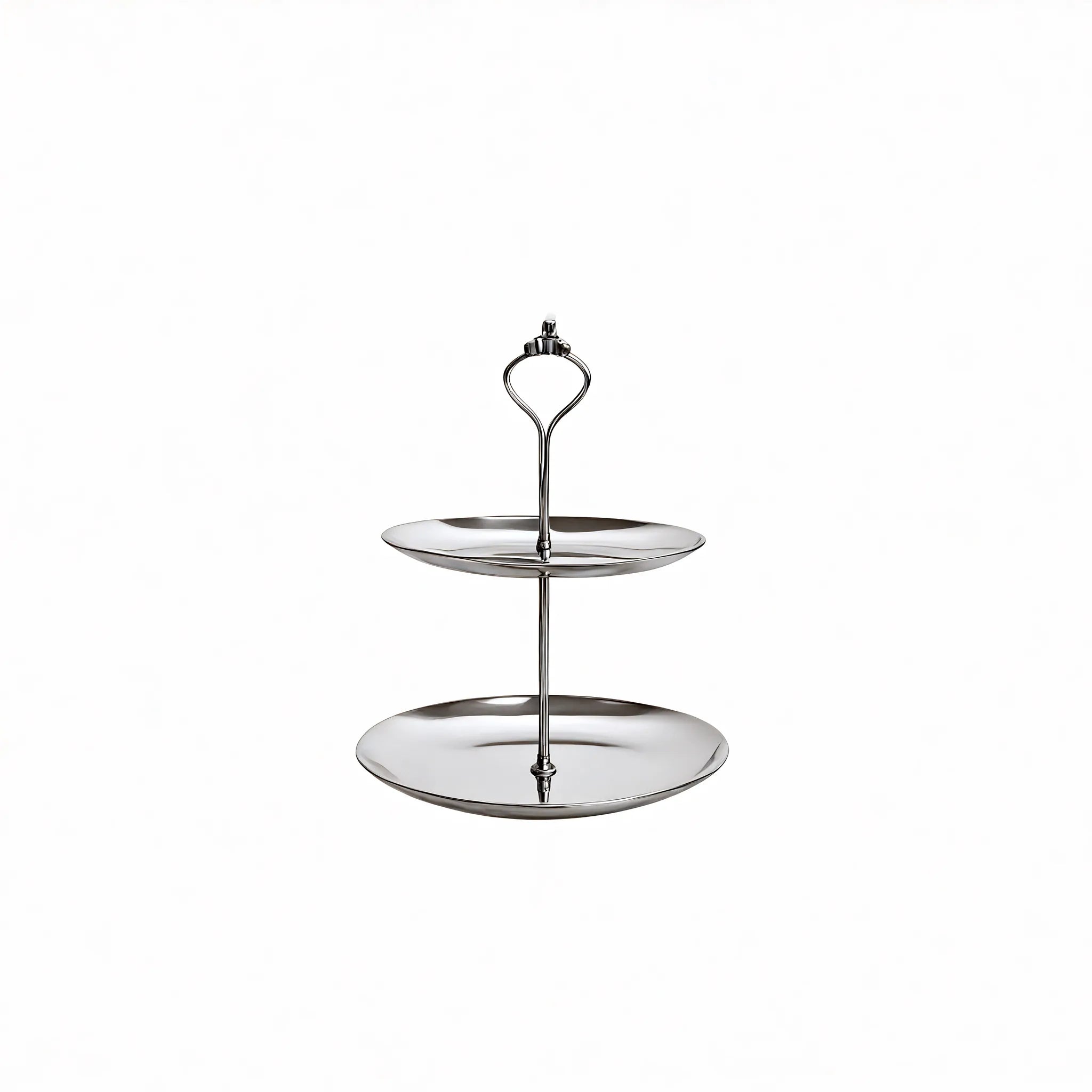 Chrome Cascade Tiered Tray Aescraft 2 layer