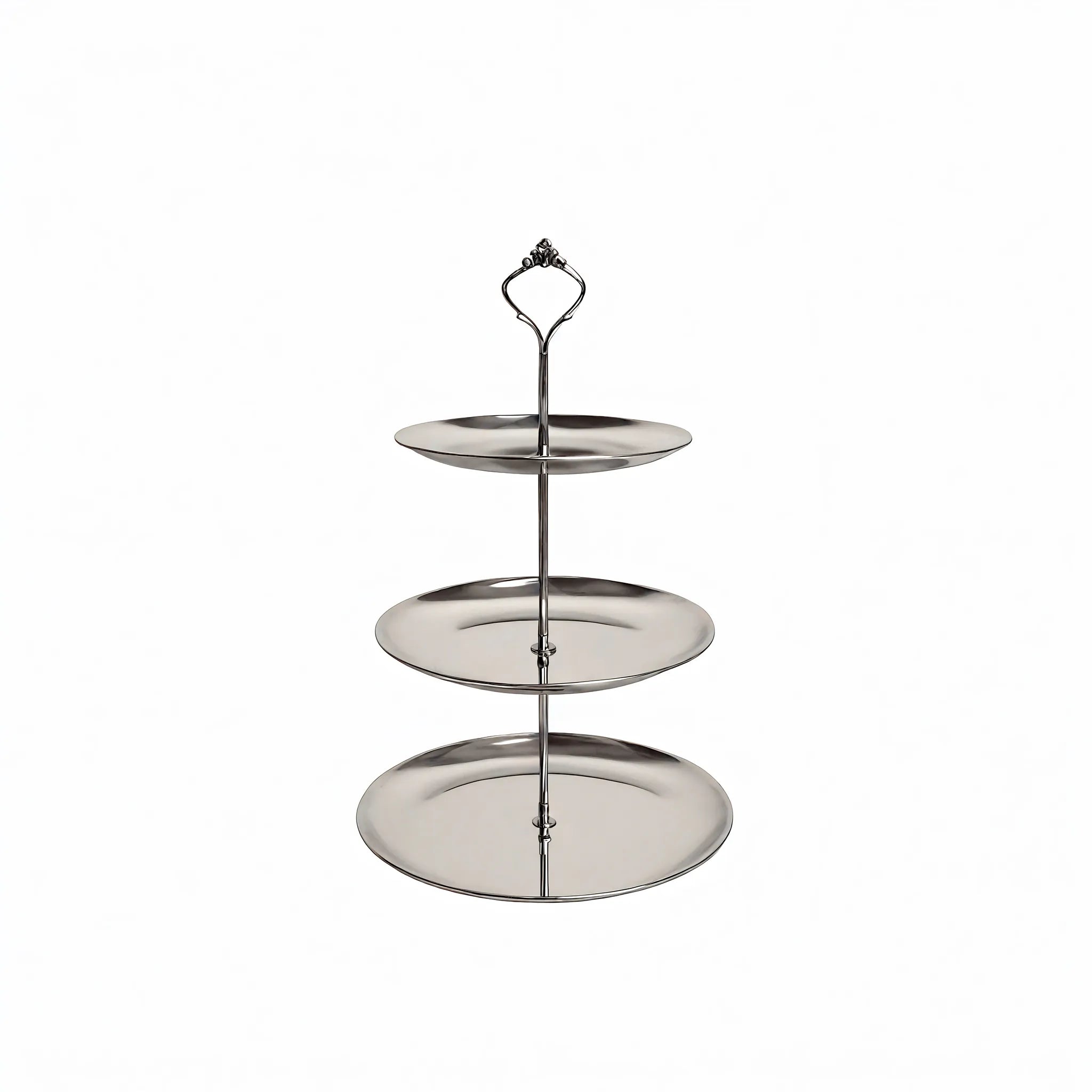 Chrome Cascade Tiered Tray Aescraft 3 Layer