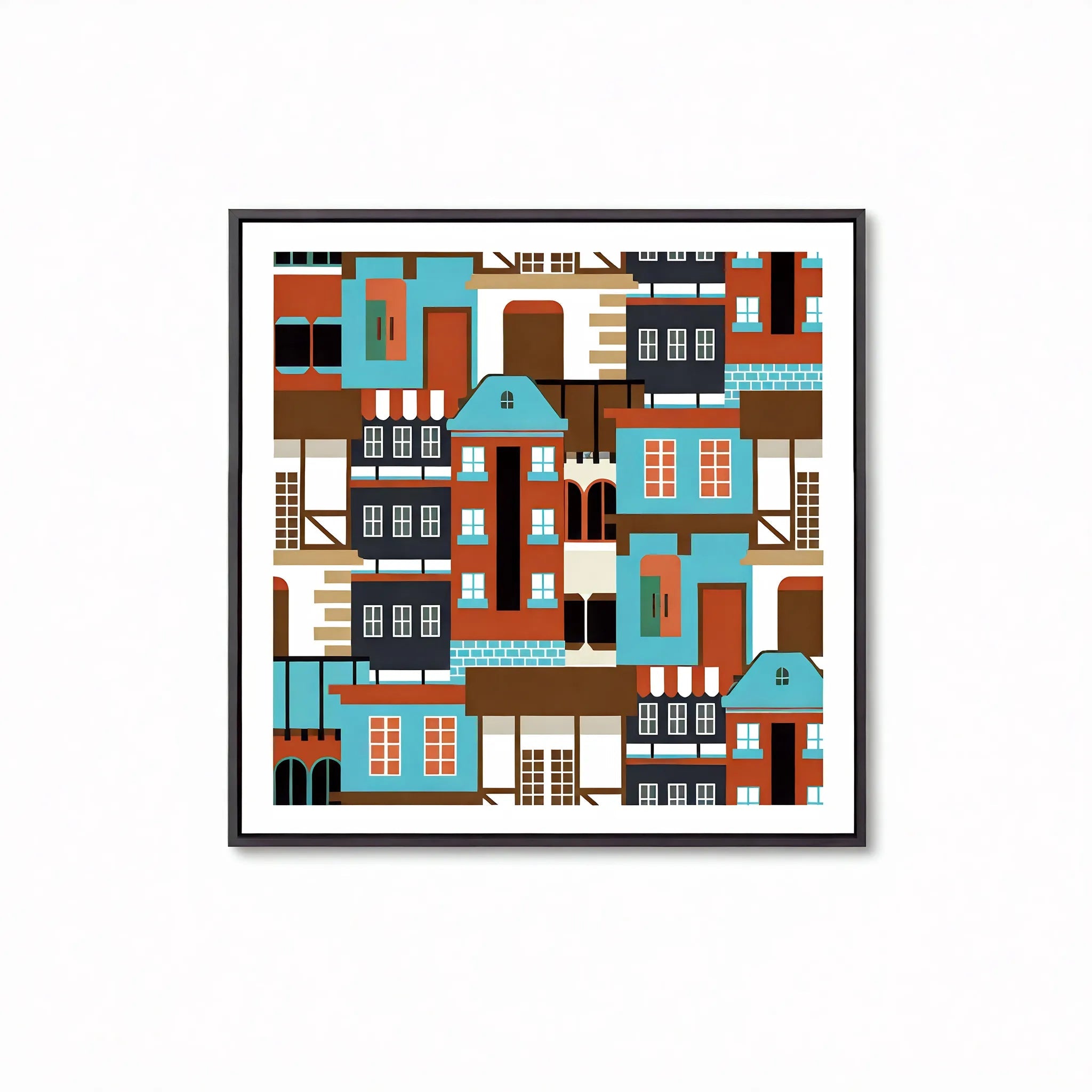 Cityscapes in Bloom  Aescraft Retro Row 30*30cm