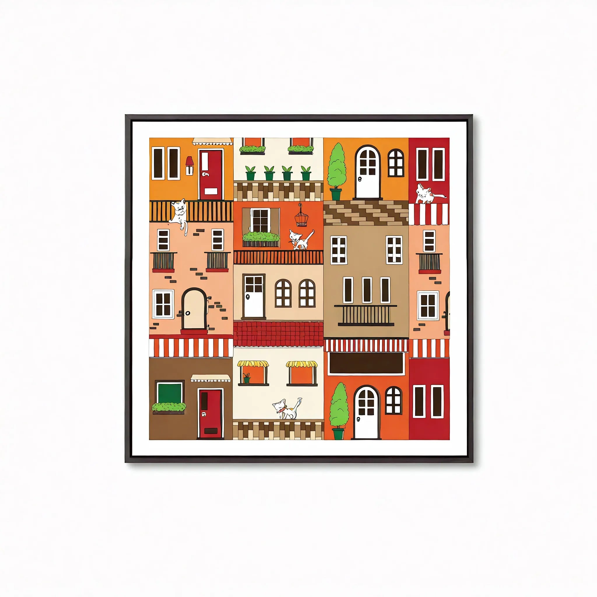 Cityscapes in Bloom  Aescraft Balcony Whimsy 30*30cm