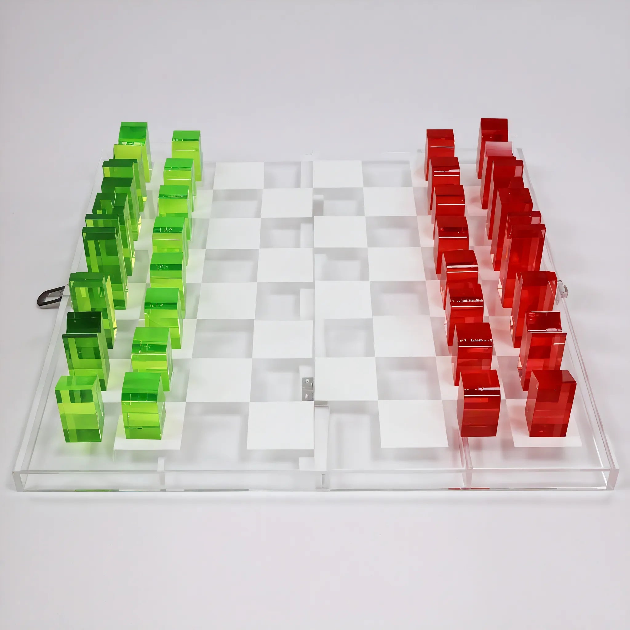 Clear Acrylic Chess Set customized Aescraft