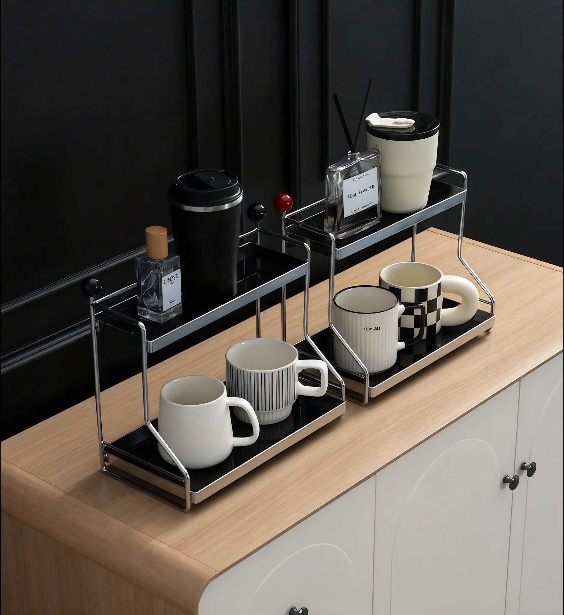 Contemporary Metal Display Rack customized Aescraft
