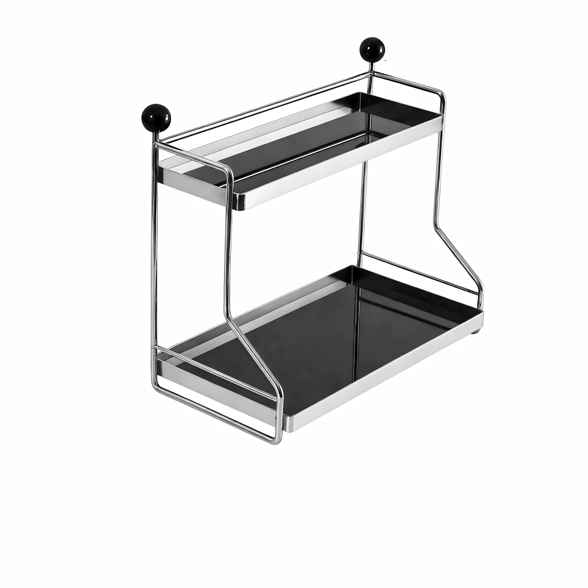 Contemporary Metal Display Rack customized Aescraft Black-Black Accent