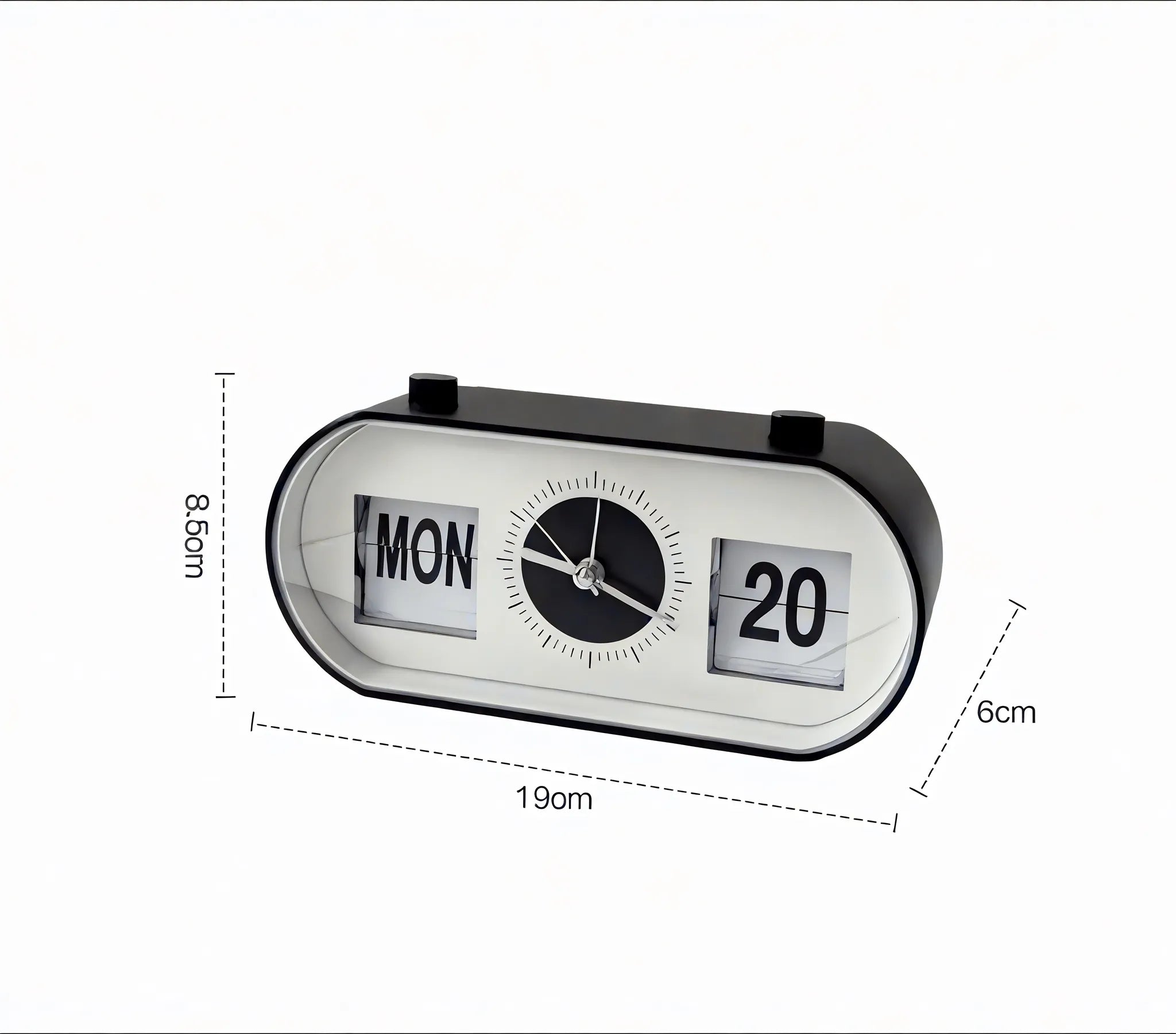 Contemporary Oval Flip Desk Clock  Aescraft