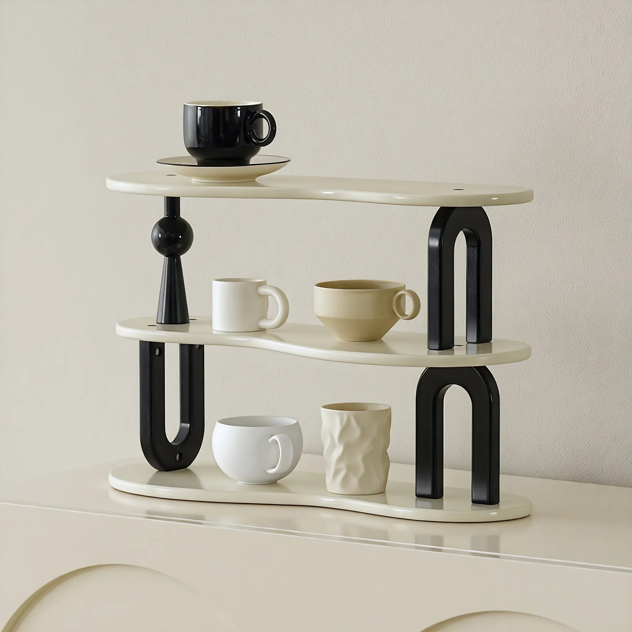 Contemporary Wooden Display Rack Aescraft