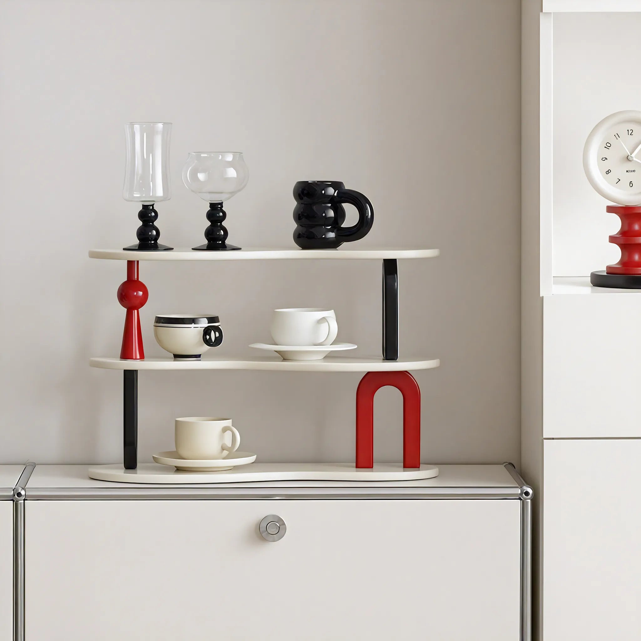 Contemporary Wooden Display Rack Aescraft