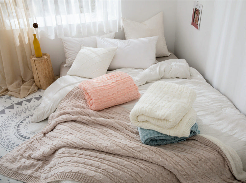 Cozy Embrace Knit Throw Blanket Aescraft