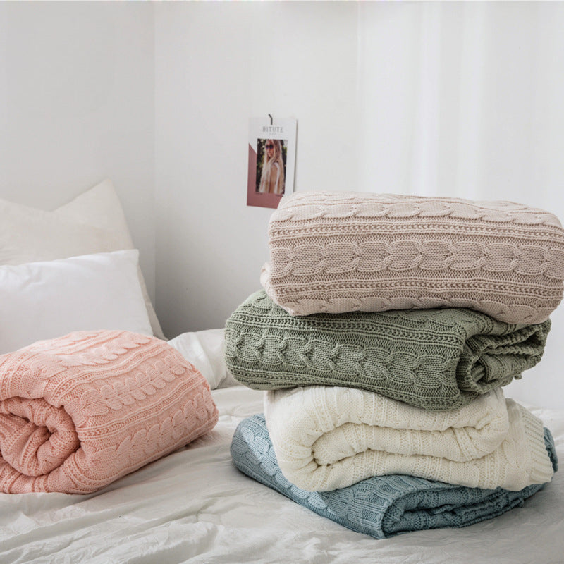 Cozy Embrace Knit Throw Blanket Aescraft