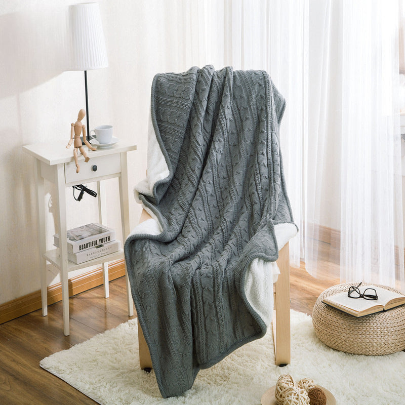 Cozy Embrace Knit Throw Blanket Aescraft