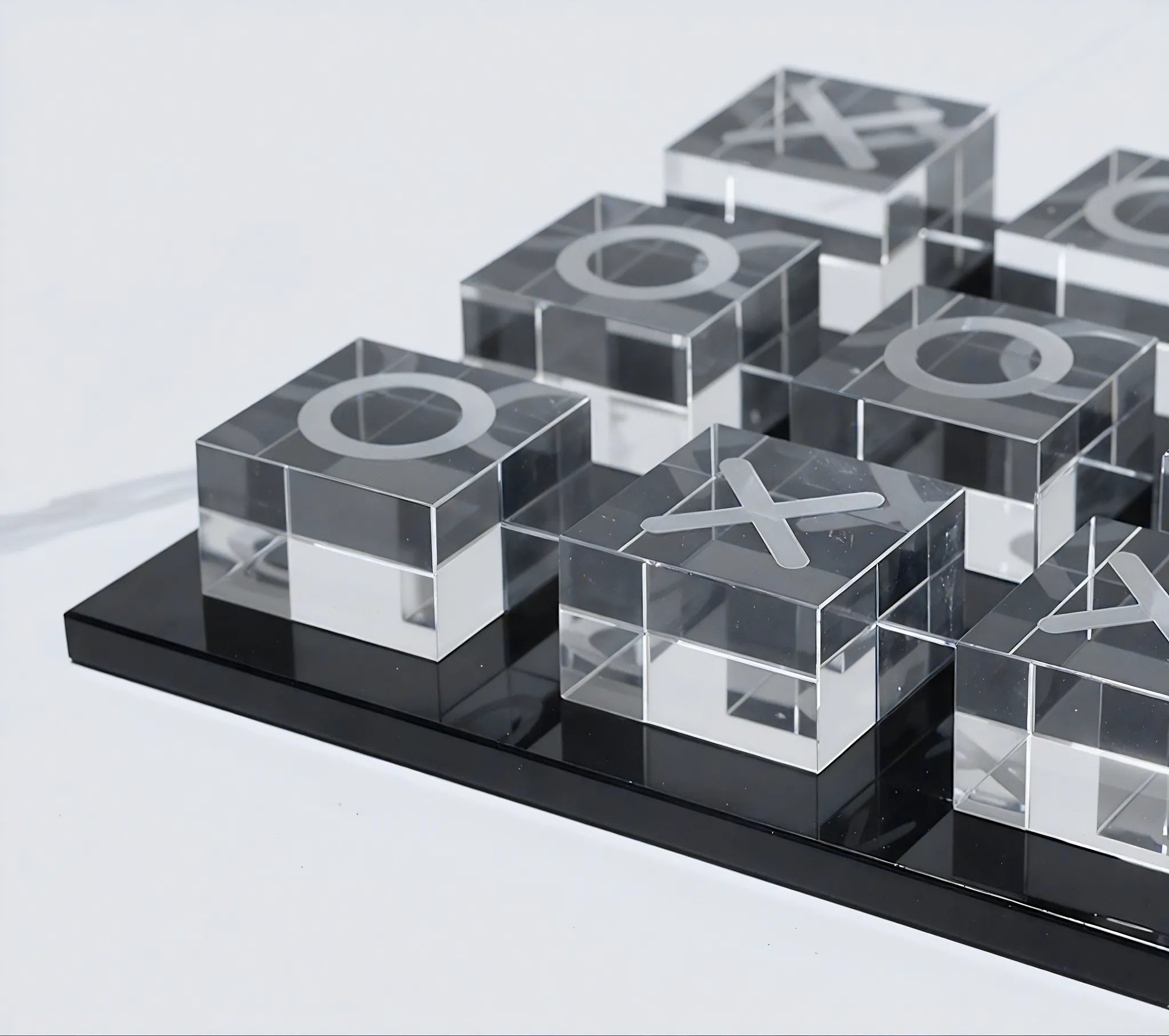 Crystal Tic-Tac-Toe Game Set Aescraft