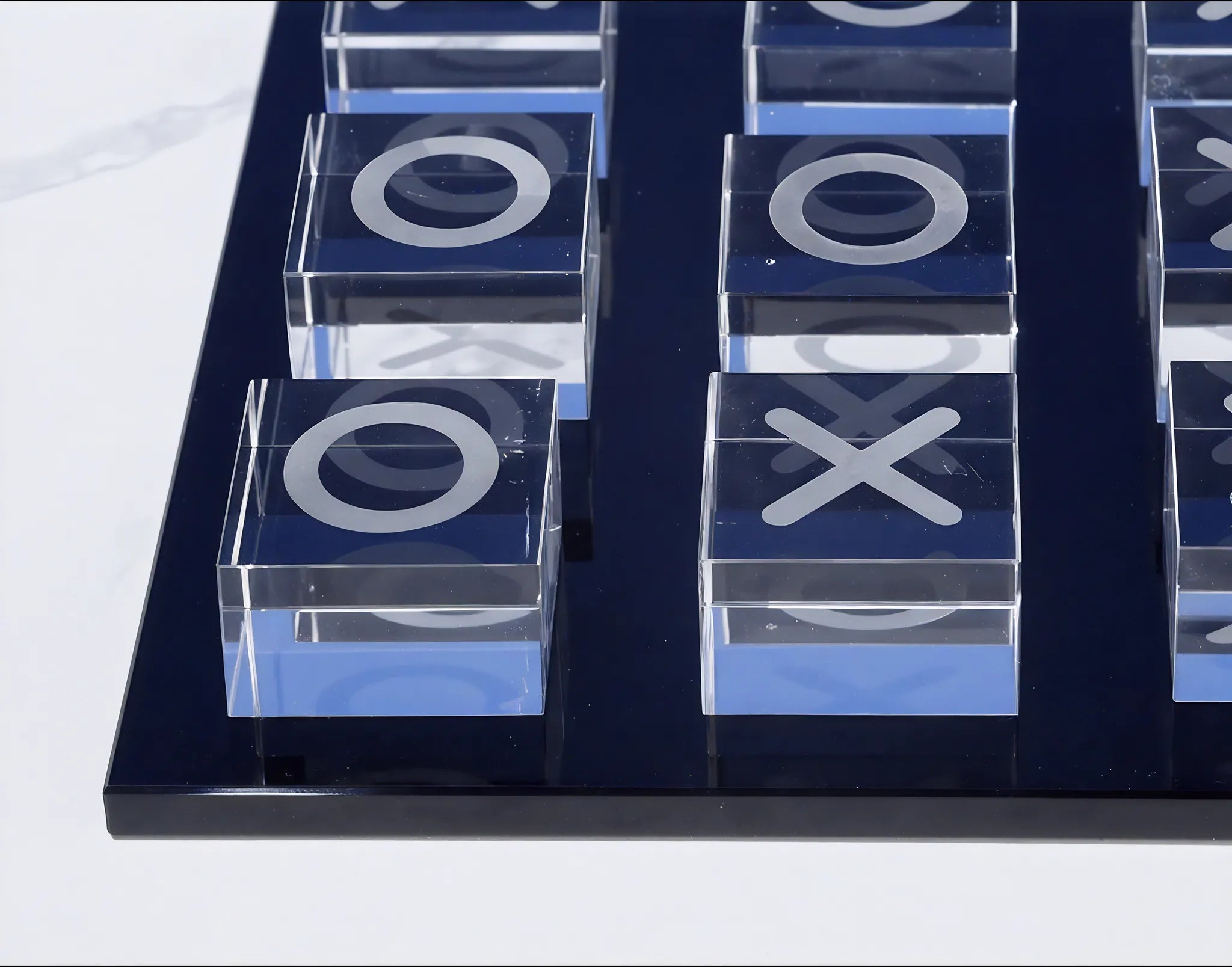 Crystal Tic-Tac-Toe Game Set Aescraft