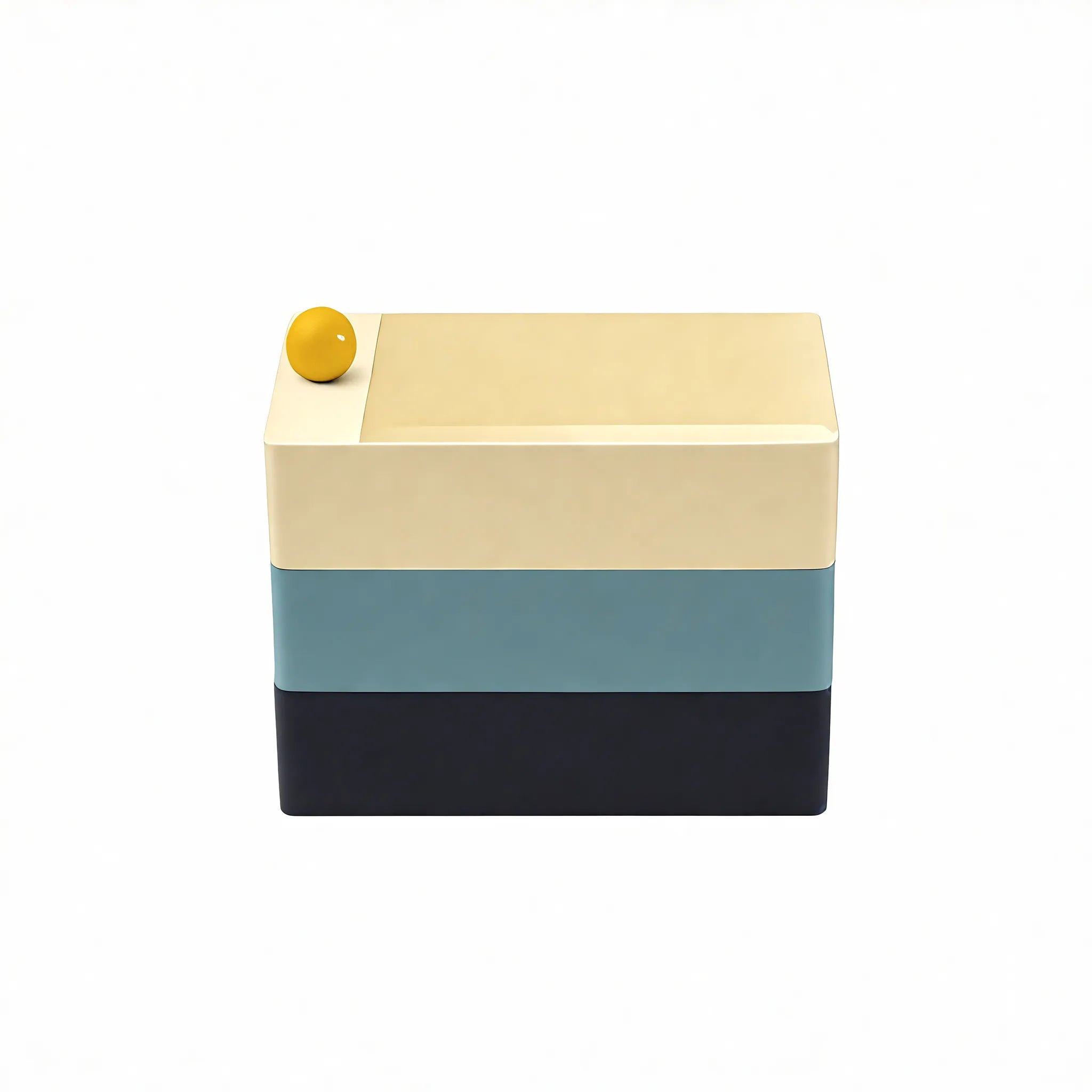 Dopamine Swivel Box – Playful Rotating Storage for Any Space Aescraft Yellow Ball