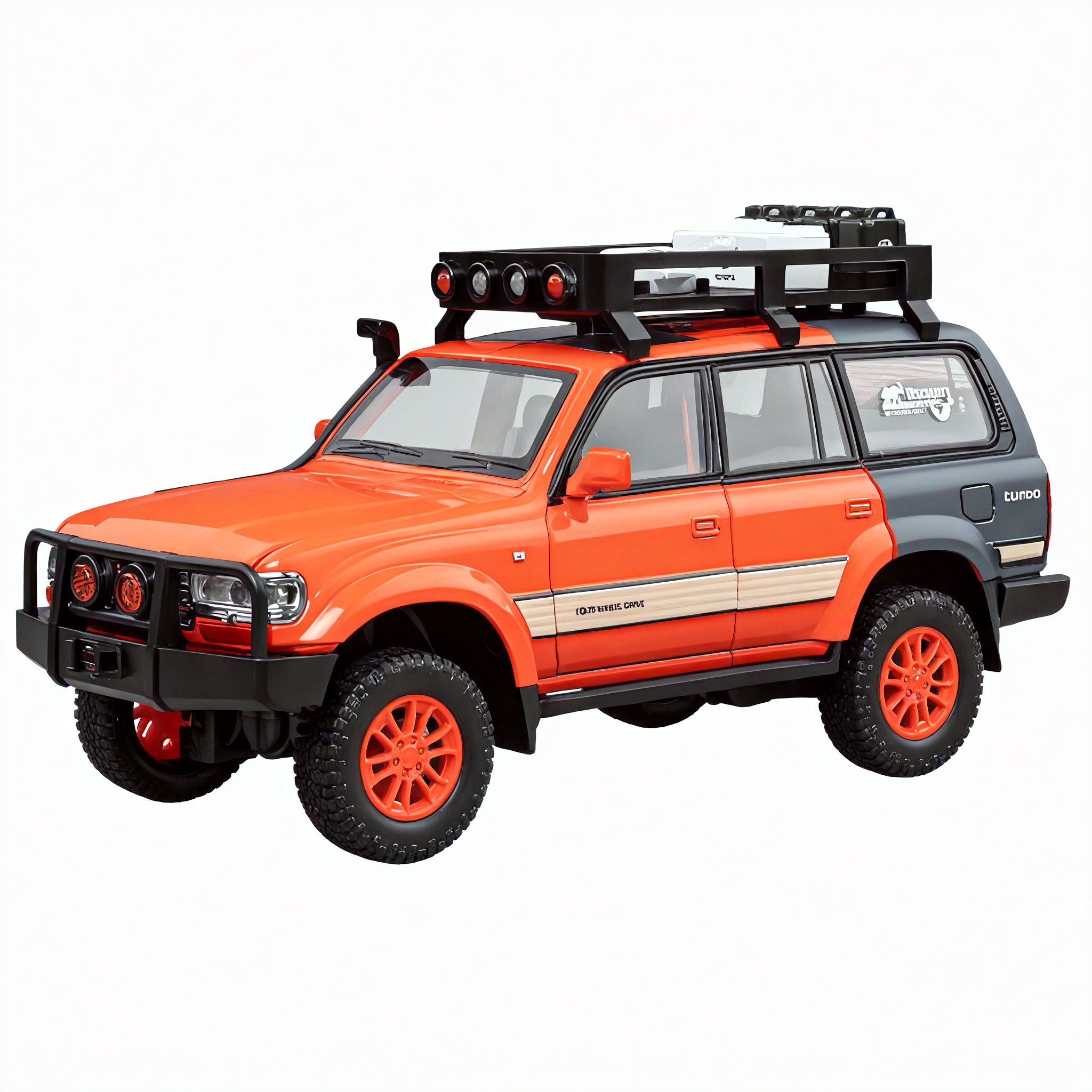 Explorer’s Icon – 1:24 Land Cruiser Alloy Model Aescraft Orange