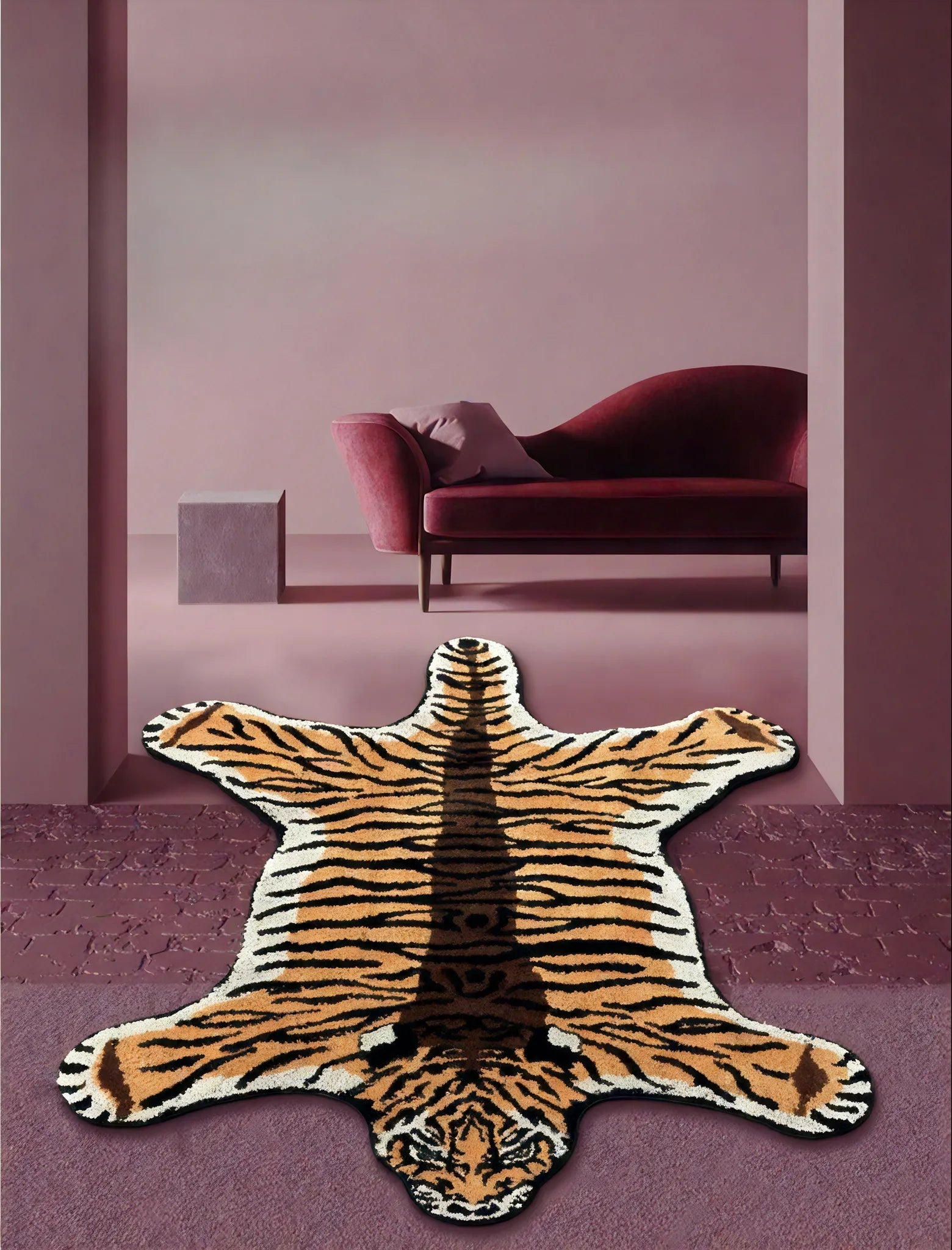 Faux Tiger Rug: Bold Sophistication for Your Home Aescraft