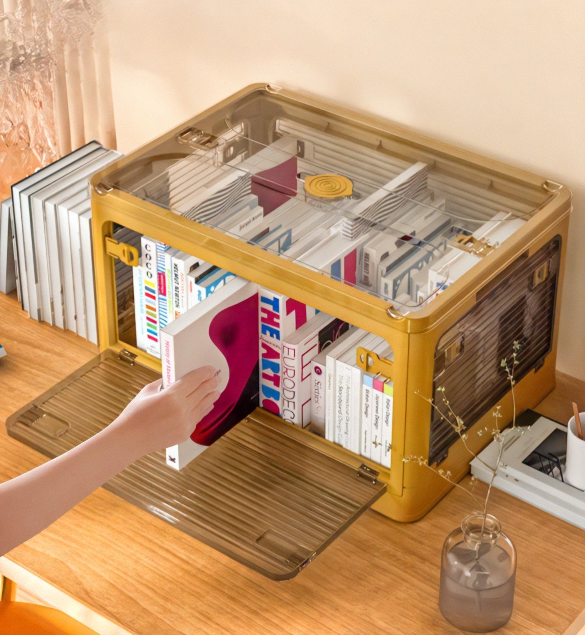 FlexiBox: The Foldable Storage Drawer Organizer Aescraft