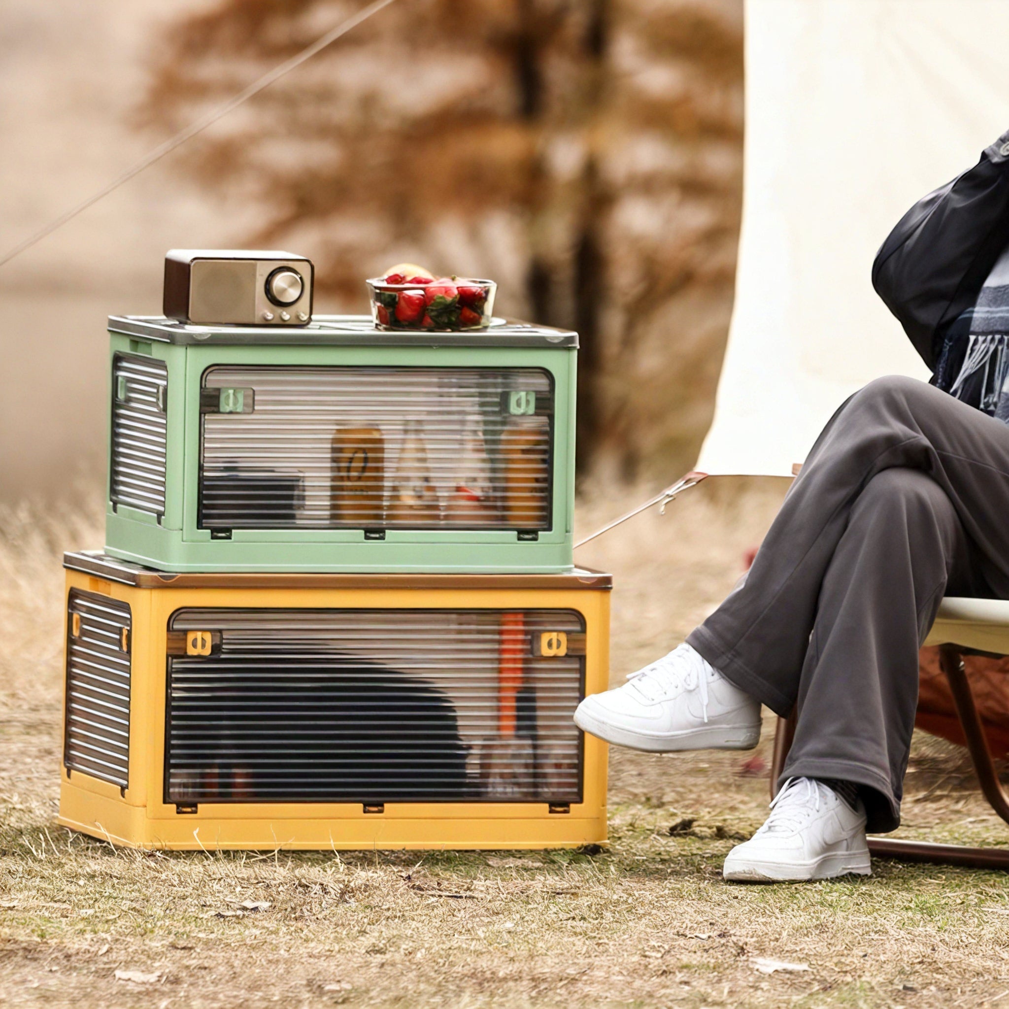 FlexiBox: The Foldable Storage Drawer Organizer Aescraft