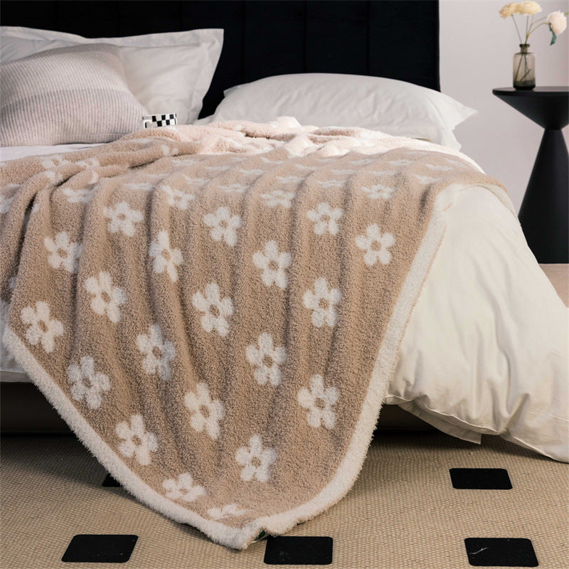 Floral Bliss Throw Blanket Aescraft