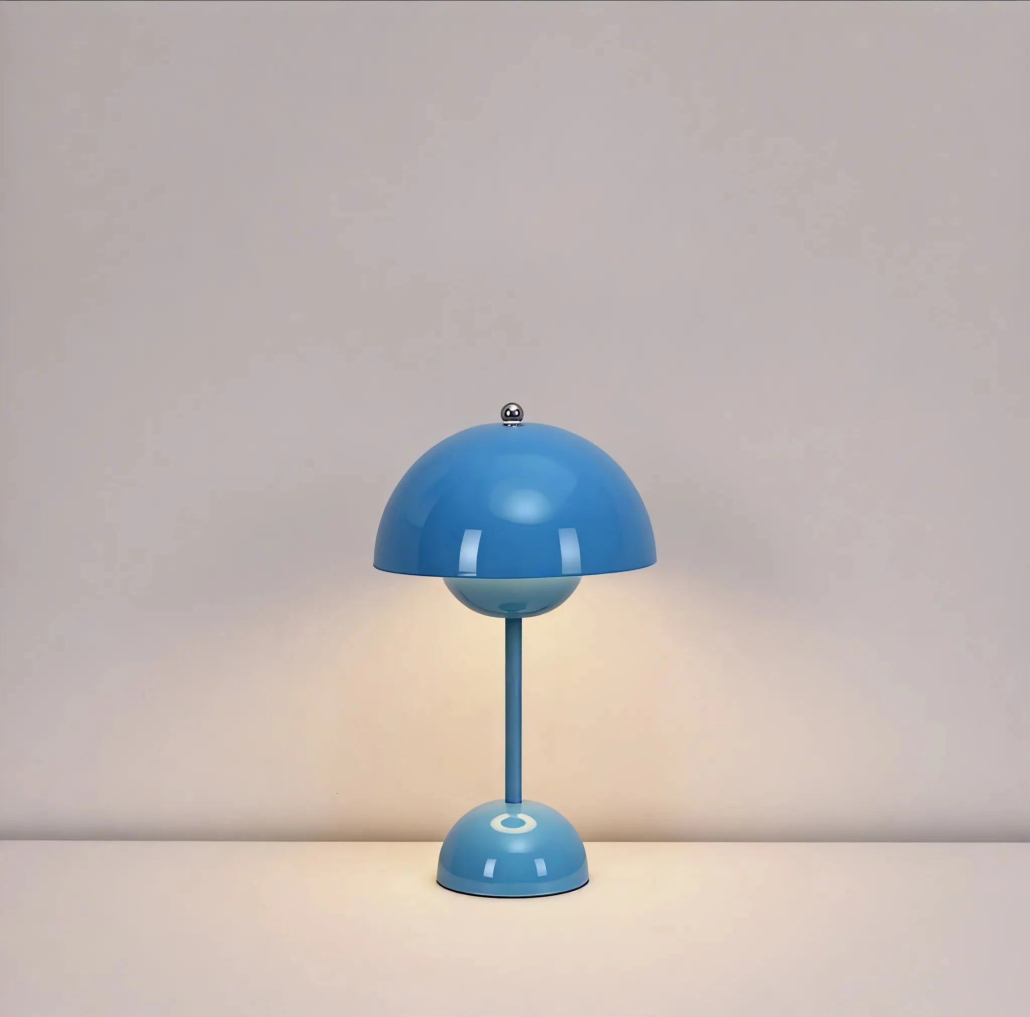 Flowerpot Table Lamp Aescraft Blue Rechargable USB Touch Switch