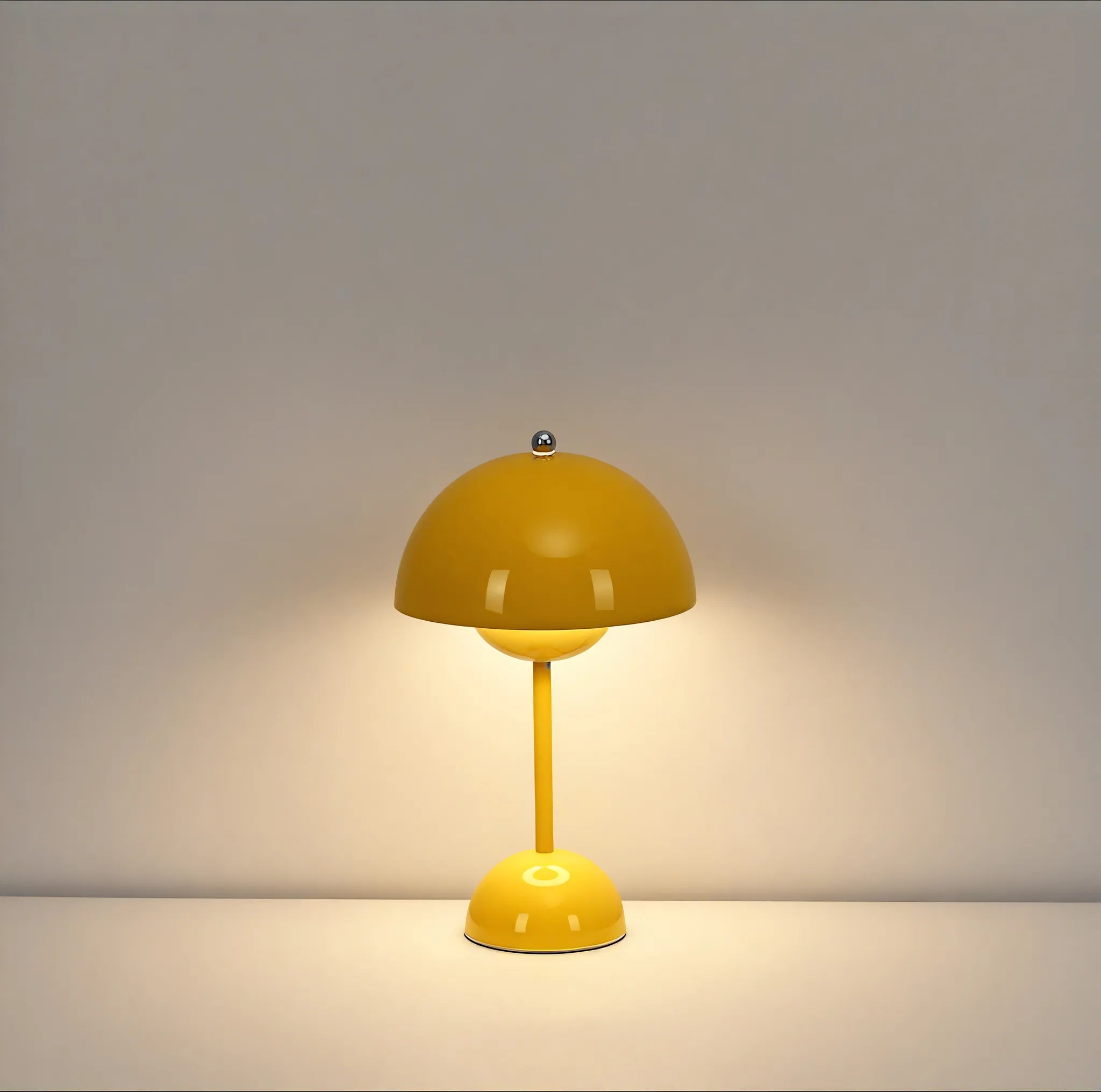 Flowerpot Table Lamp Aescraft Yellow Rechargable USB Touch Switch