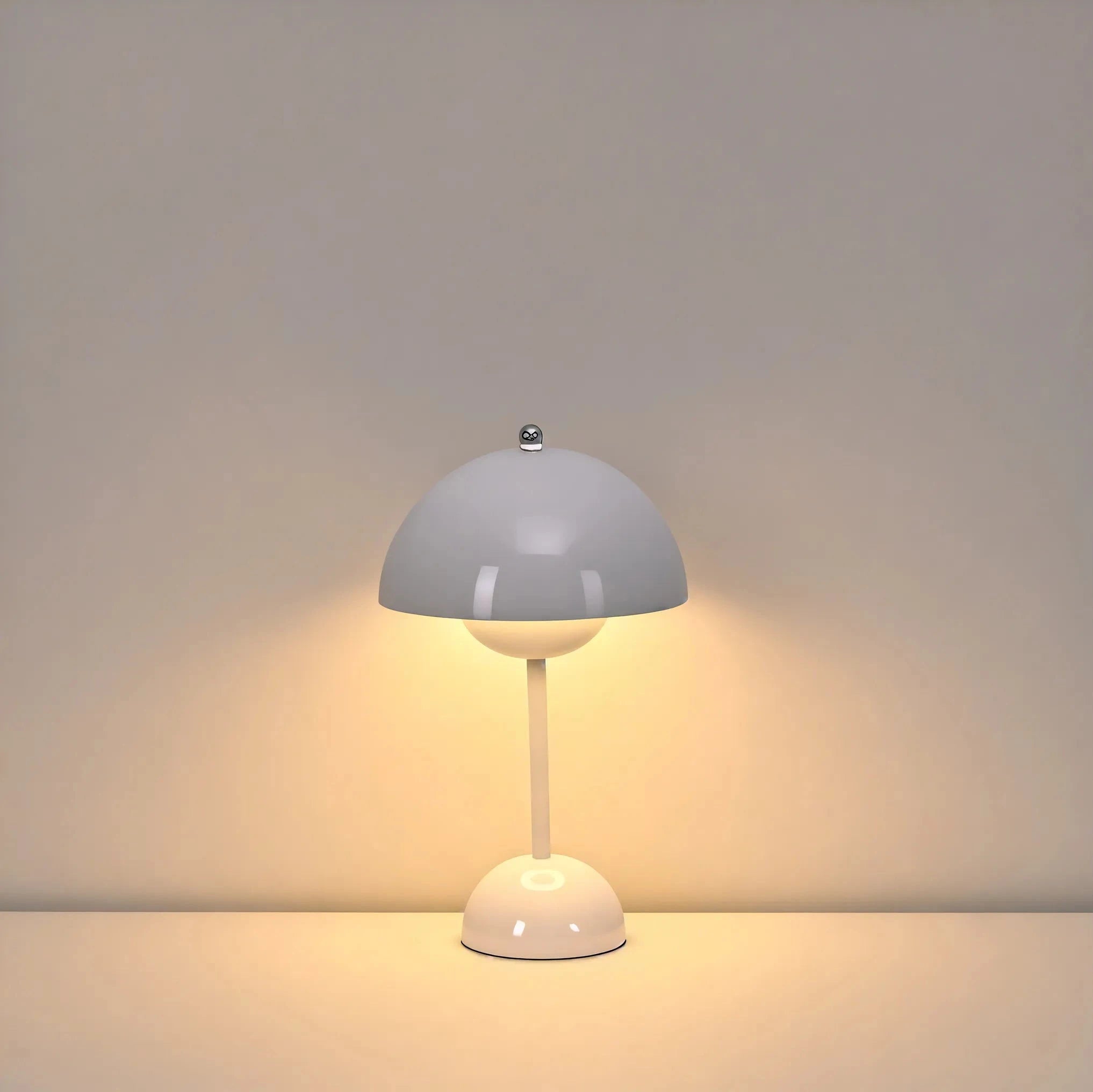 Flowerpot Table Lamp Aescraft White Rechargable USB Touch Switch