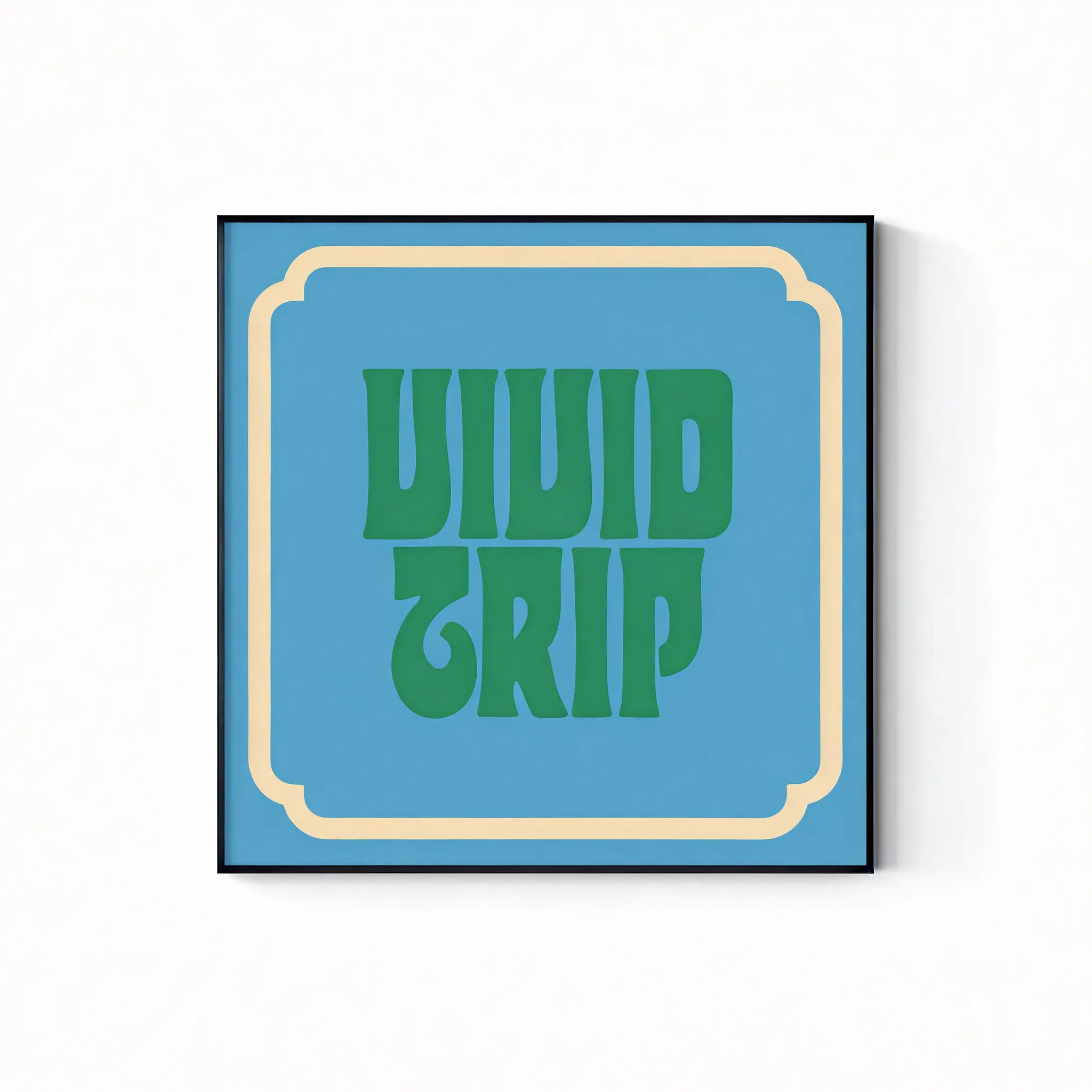 Fontastic Finds – Retro Lettering Art for Trendy Spaces Aescraft 40cm*40cm Vivid Trip Black