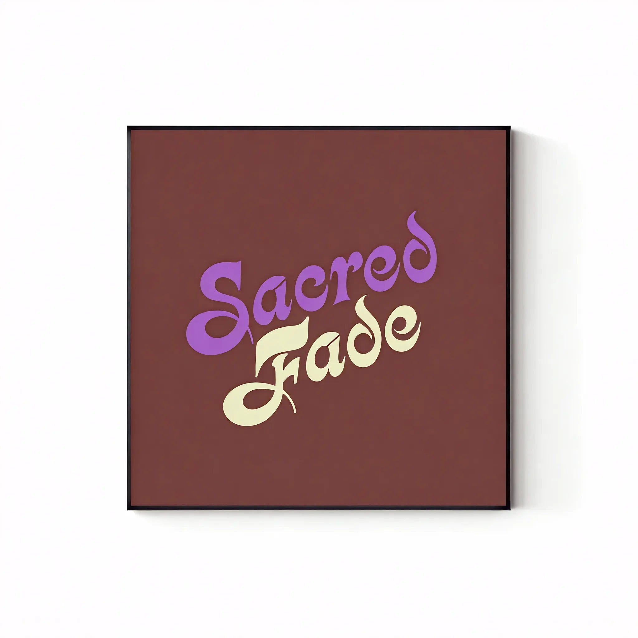 Fontastic Finds – Retro Lettering Art for Trendy Spaces Aescraft 40cm*40cm Sacred Fade Black