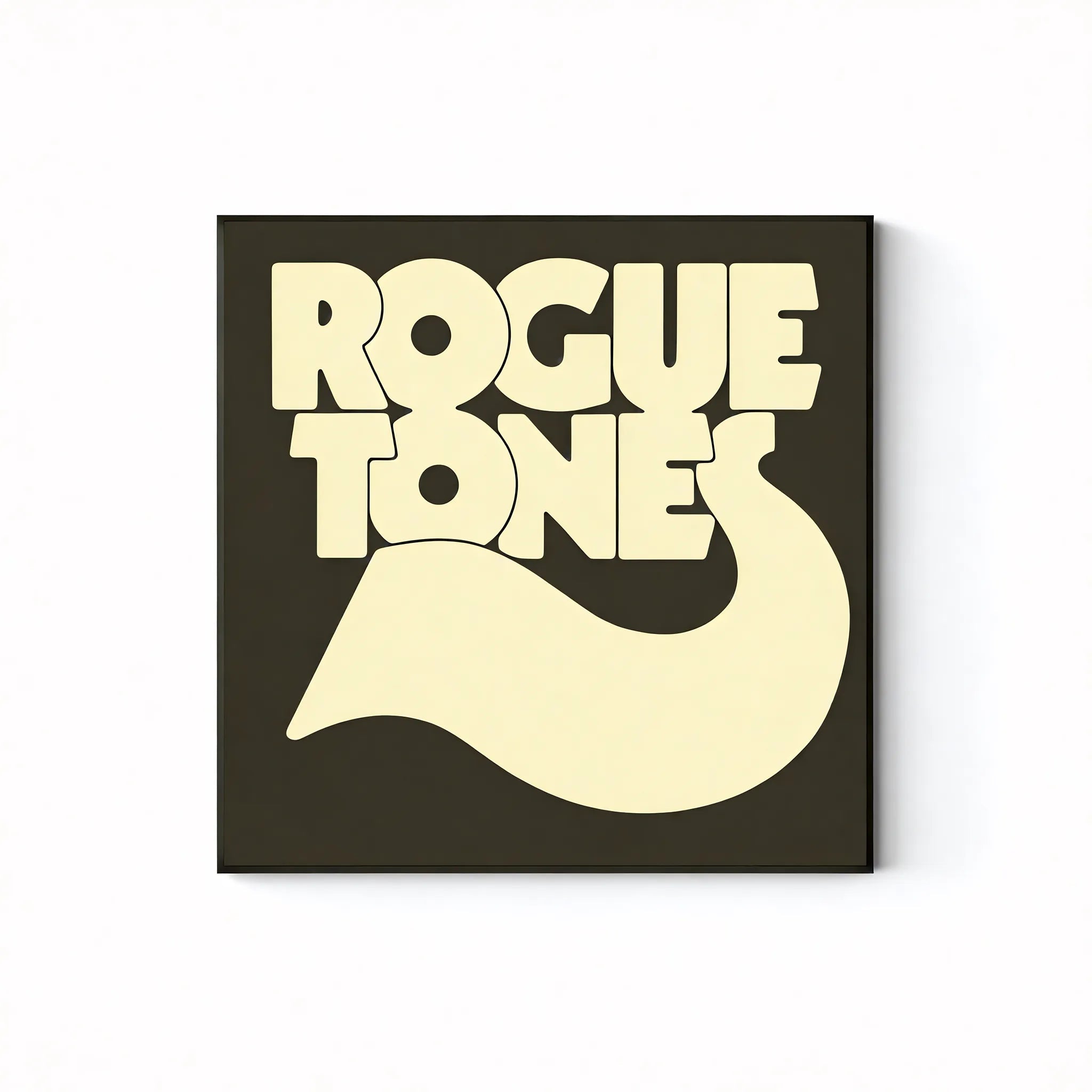 Fontastic Finds – Retro Lettering Art for Trendy Spaces Aescraft 60cm*60cm Rogue Tones Black