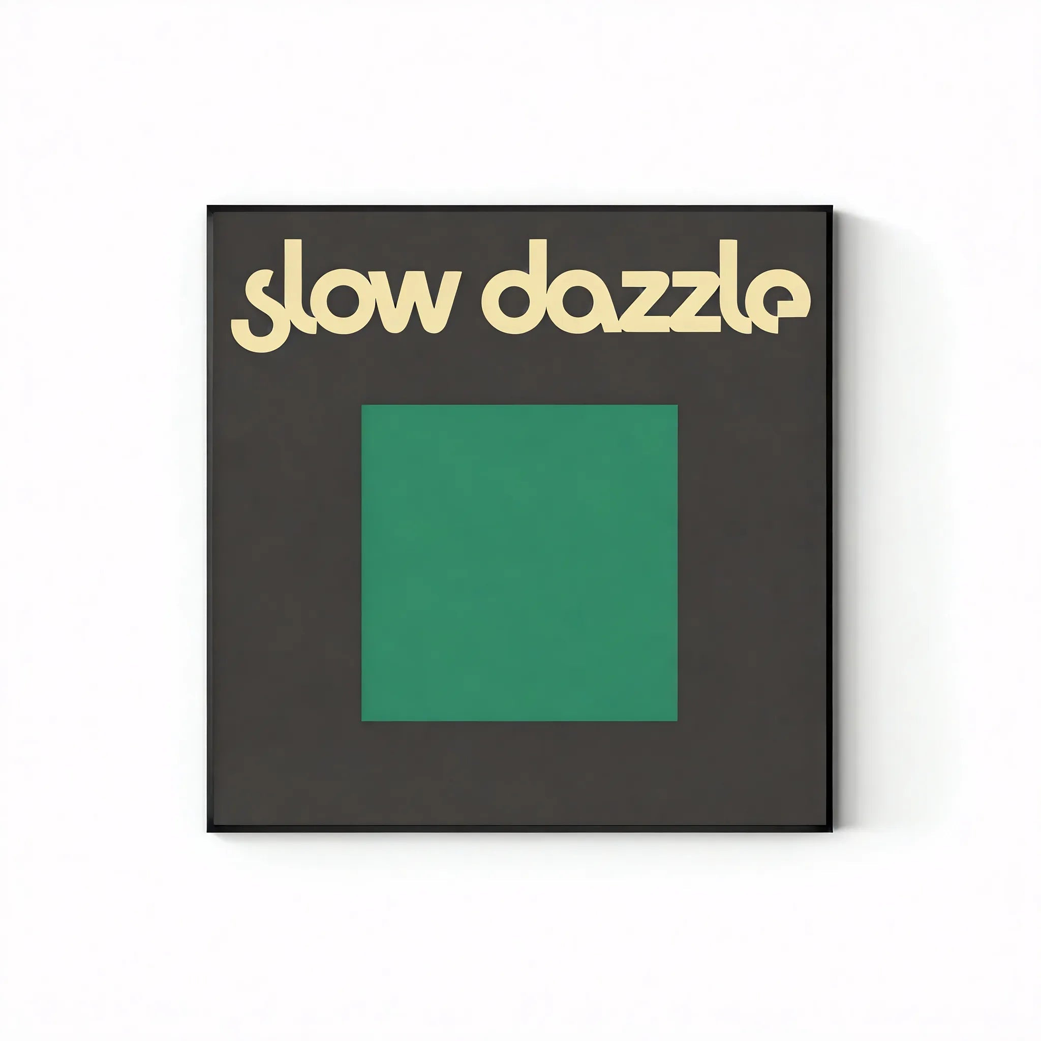 Fontastic Finds – Retro Lettering Art for Trendy Spaces Aescraft 40cm*40cm Slow Dazzle Black