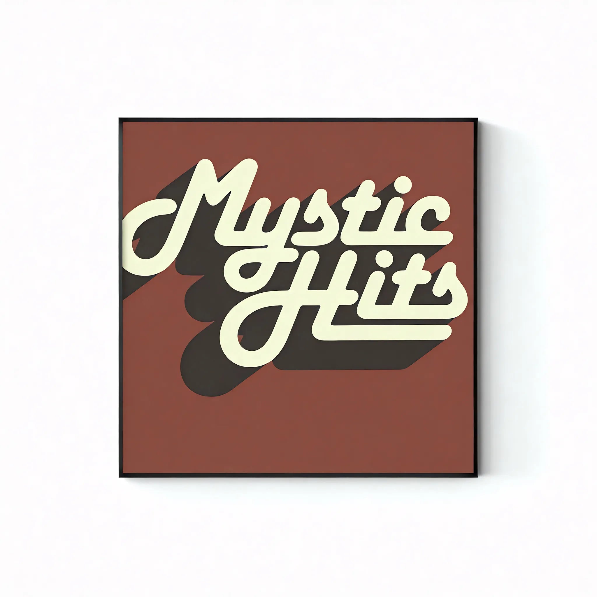 Fontastic Finds – Retro Lettering Art for Trendy Spaces Aescraft 30cm*30cm Mystic Hits Black