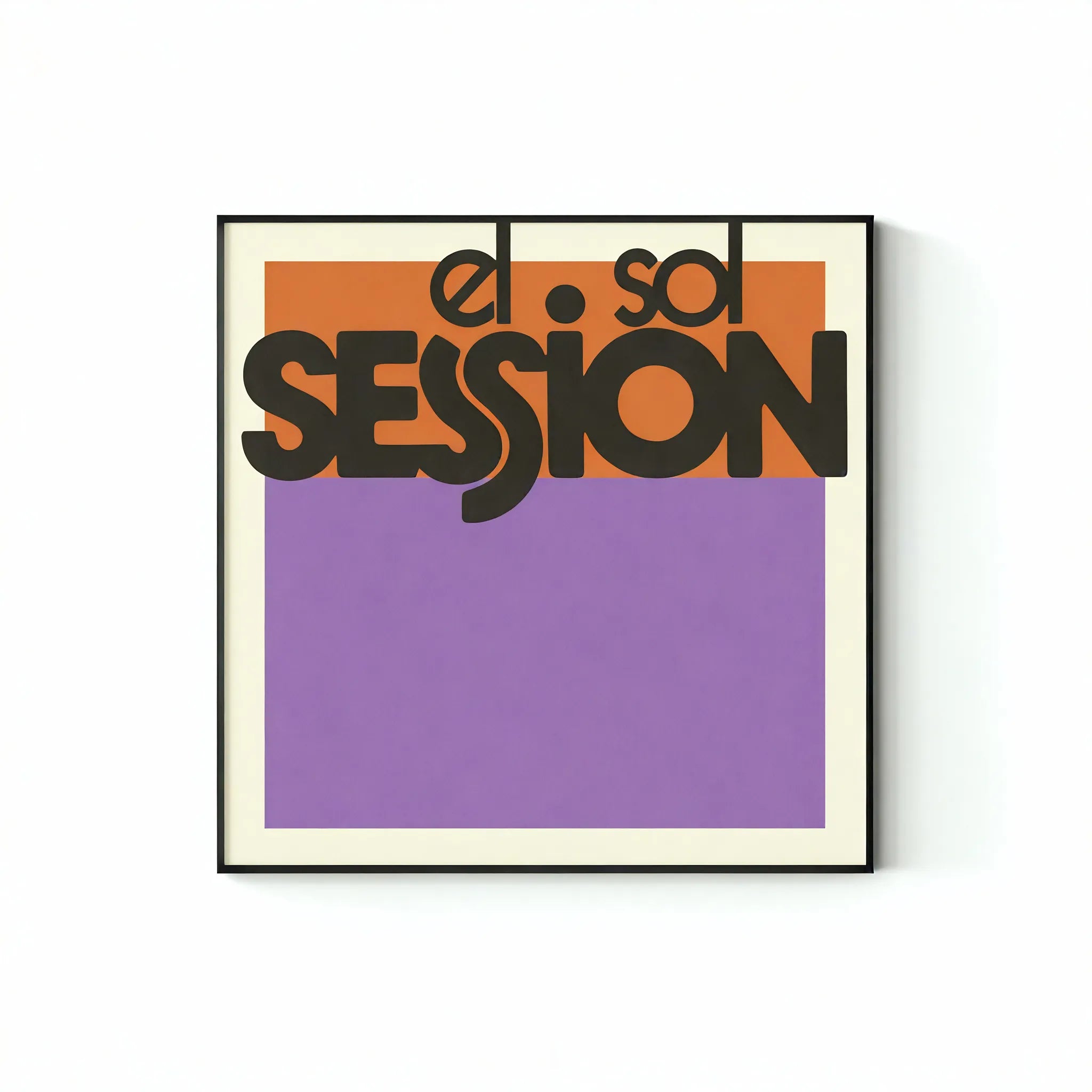 Fontastic Finds – Retro Lettering Art for Trendy Spaces Aescraft 60cm*60cm El Sol Black